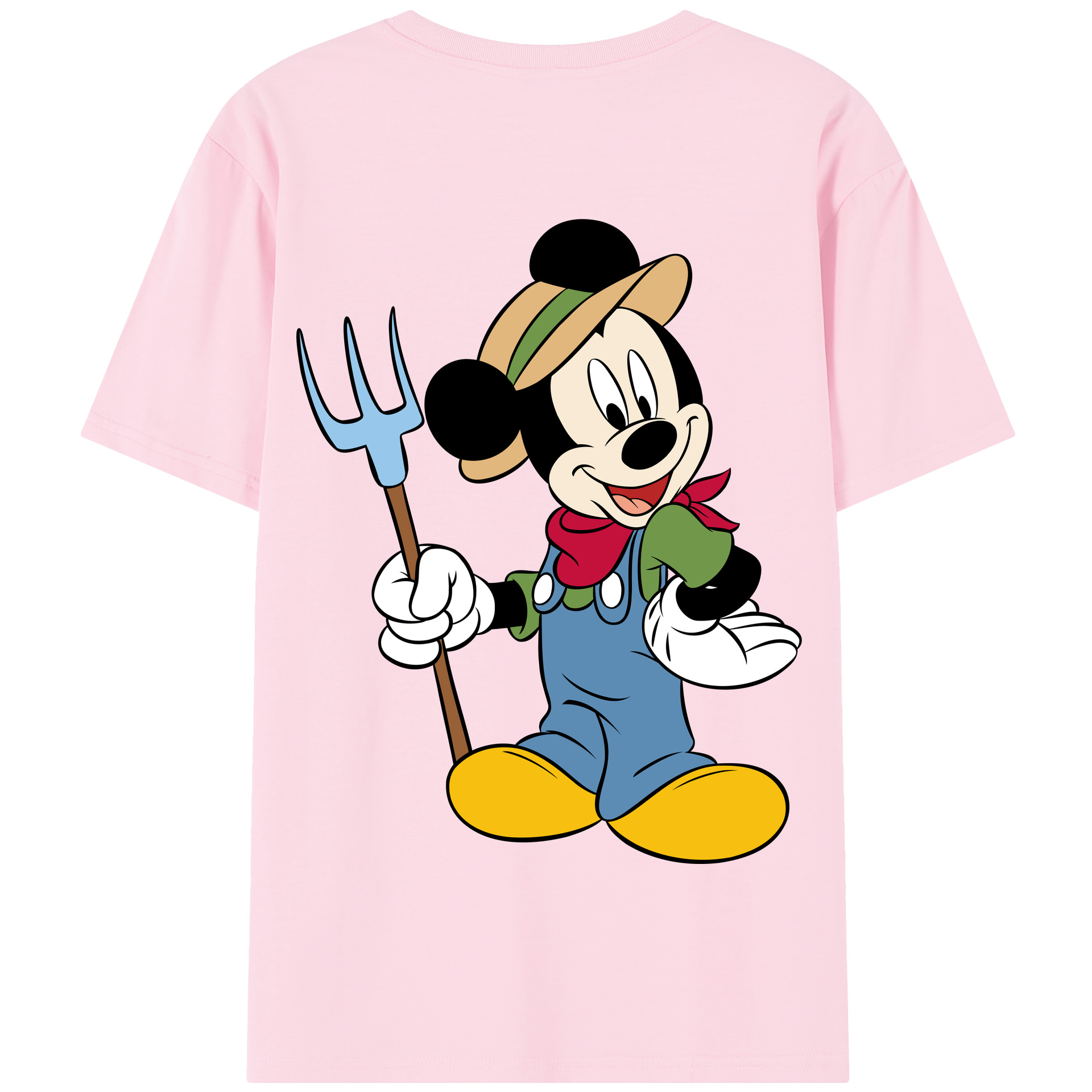 （画像用） ミッキーマウス Mickey Mouse 綿100％半袖Tシャツ（背面プリント）