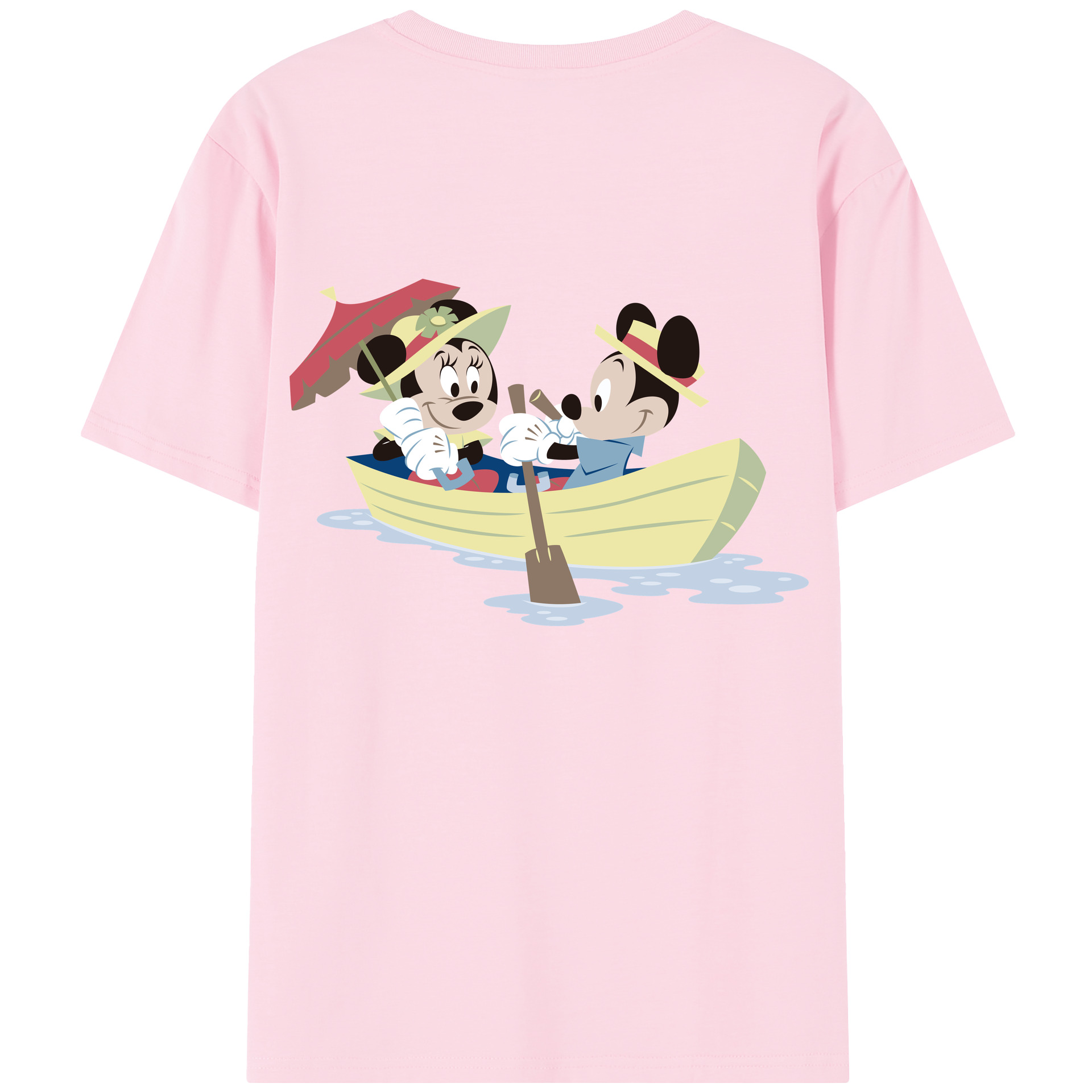 （画像用） ミッキーマウス Mickey Mouse 綿100％半袖Tシャツ（背面プリント）