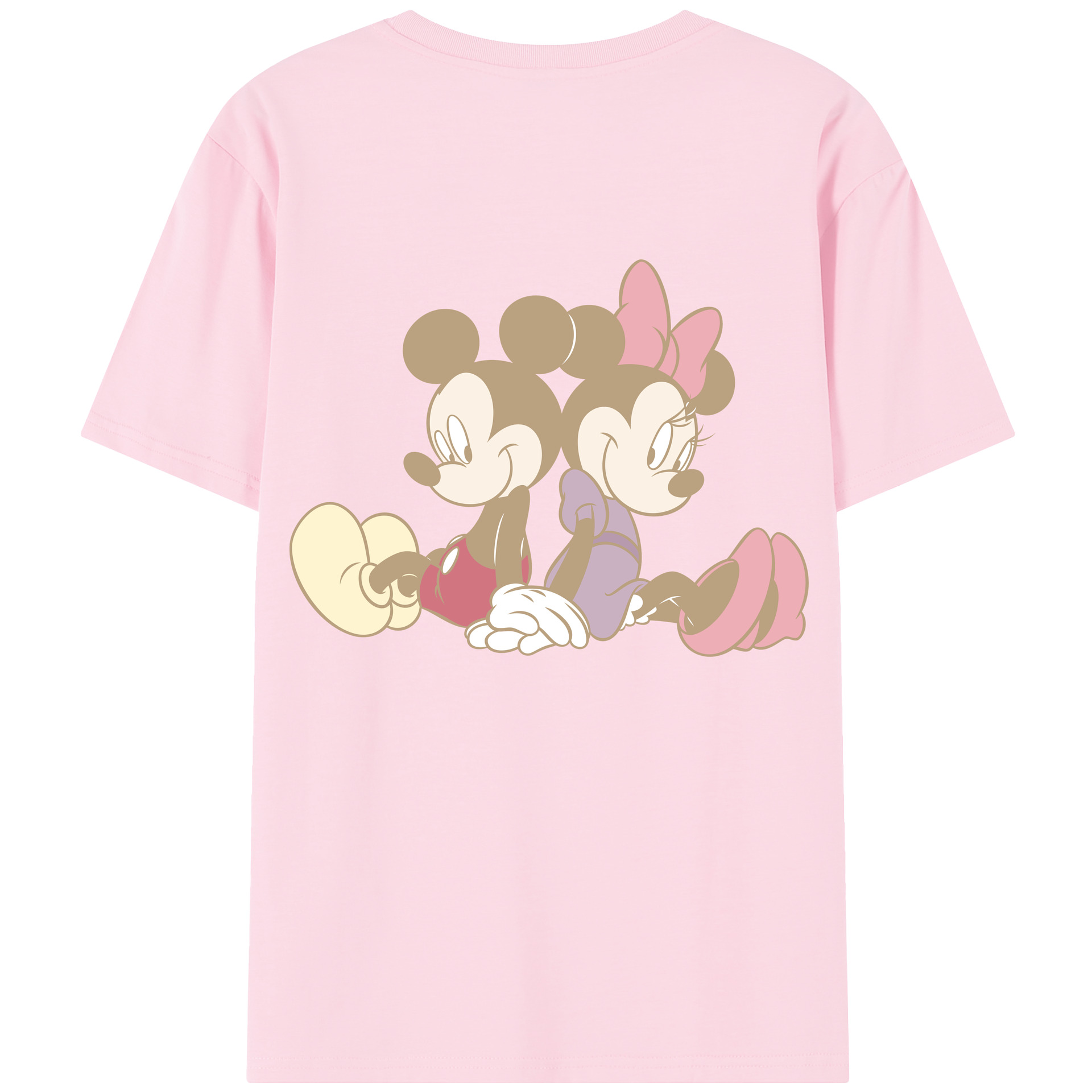 （画像用） ミッキーマウス Mickey Mouse 綿100％半袖Tシャツ（背面プリント）