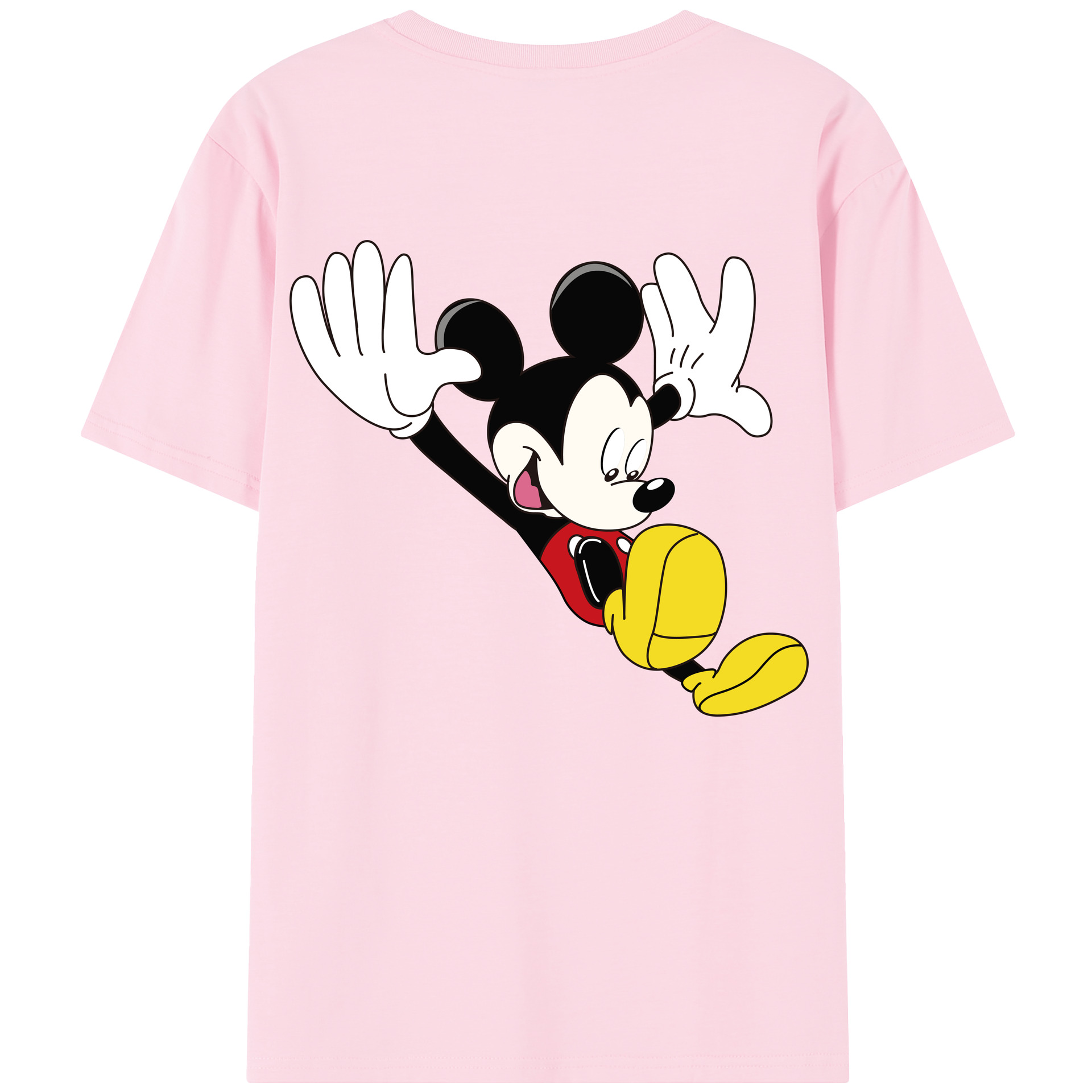 （画像用） ミッキーマウス Mickey Mouse 綿100％半袖Tシャツ（背面プリント）