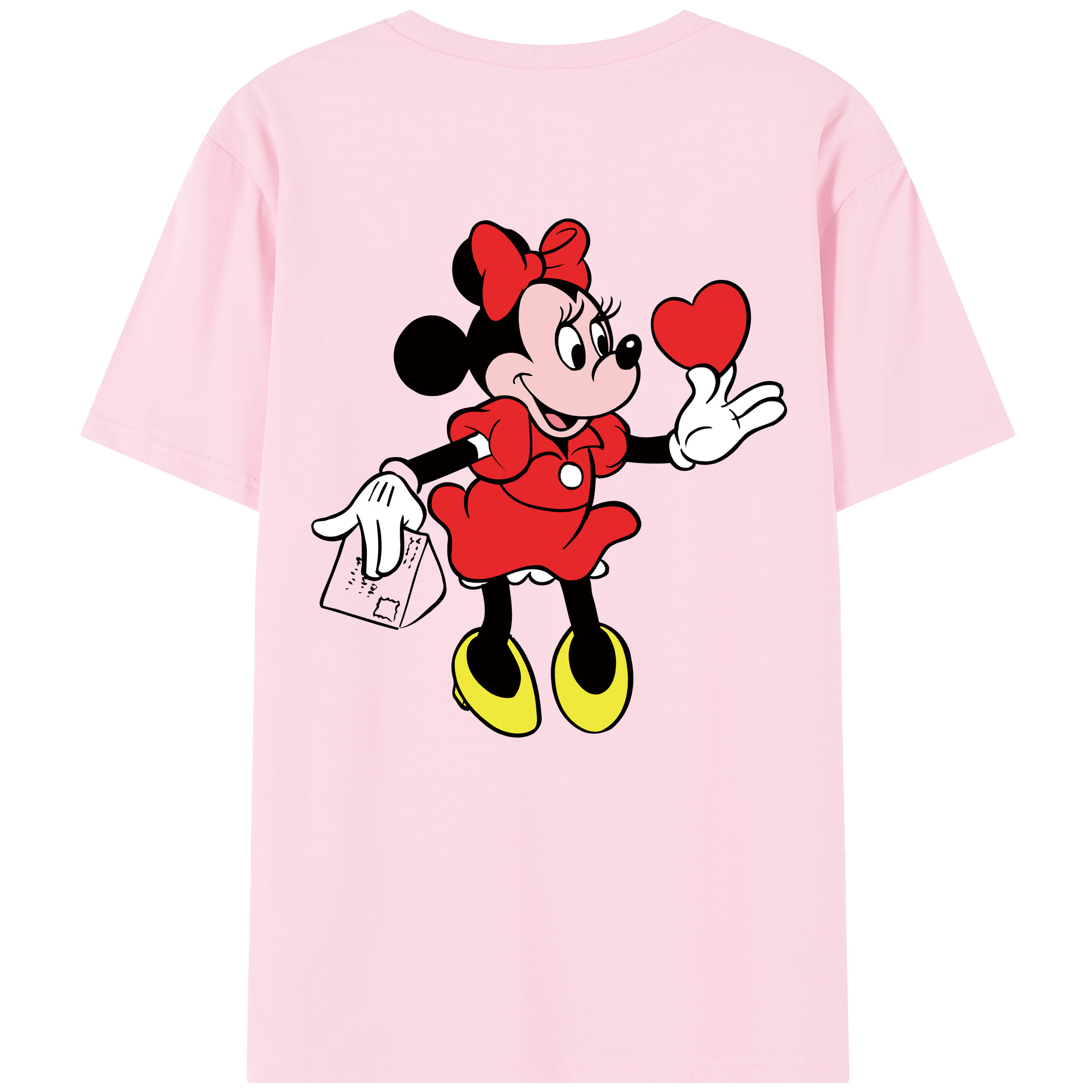 （画像用） ミッキーマウス Mickey Mouse 綿100％半袖Tシャツ（背面プリント）