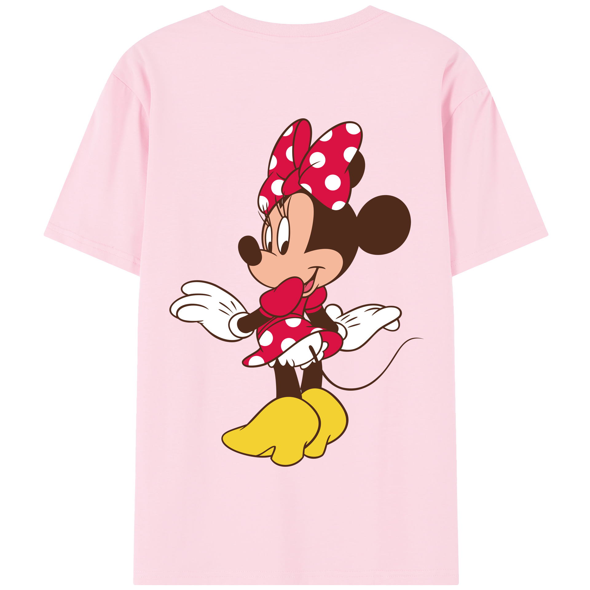 （画像用） ミッキーマウス Mickey Mouse 綿100％半袖Tシャツ（背面プリント）