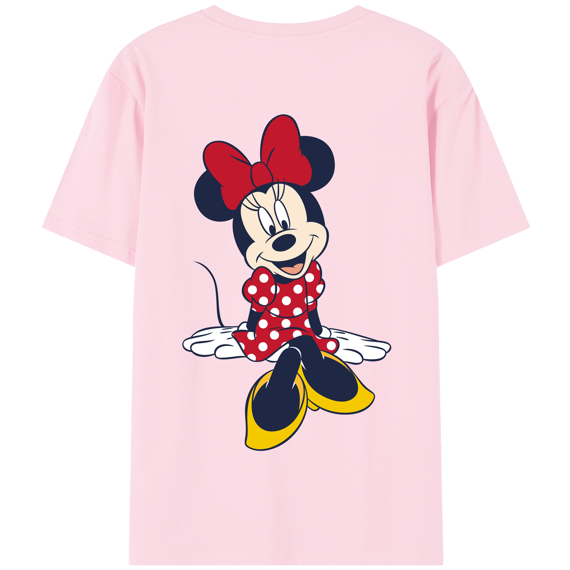 （画像用） ミッキーマウス Mickey Mouse 綿100％半袖Tシャツ（背面プリント）