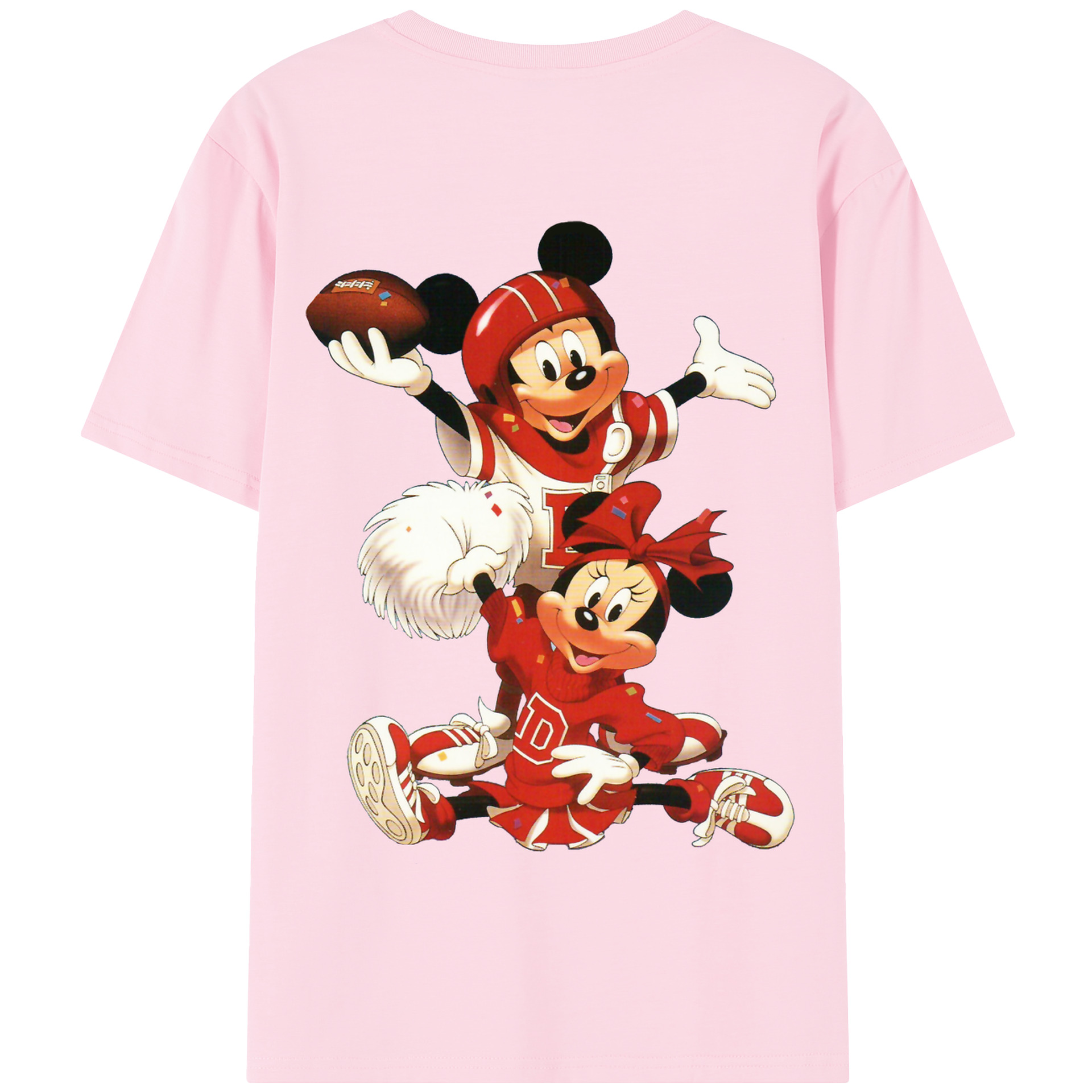 （画像用） ミッキーマウス Mickey Mouse 綿100％半袖Tシャツ（背面プリント）