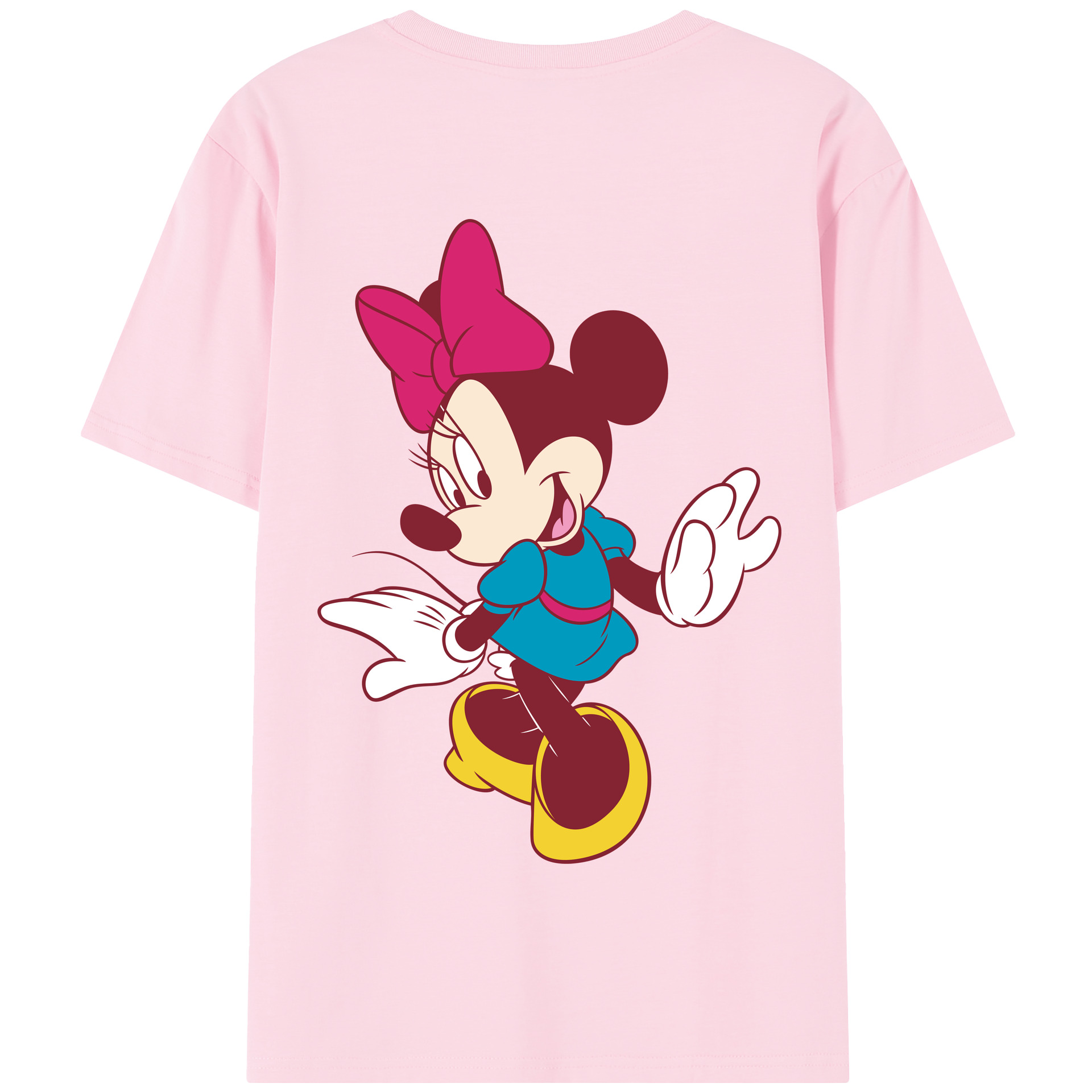 （画像用） ミッキーマウス Mickey Mouse 綿100％半袖Tシャツ（背面プリント）