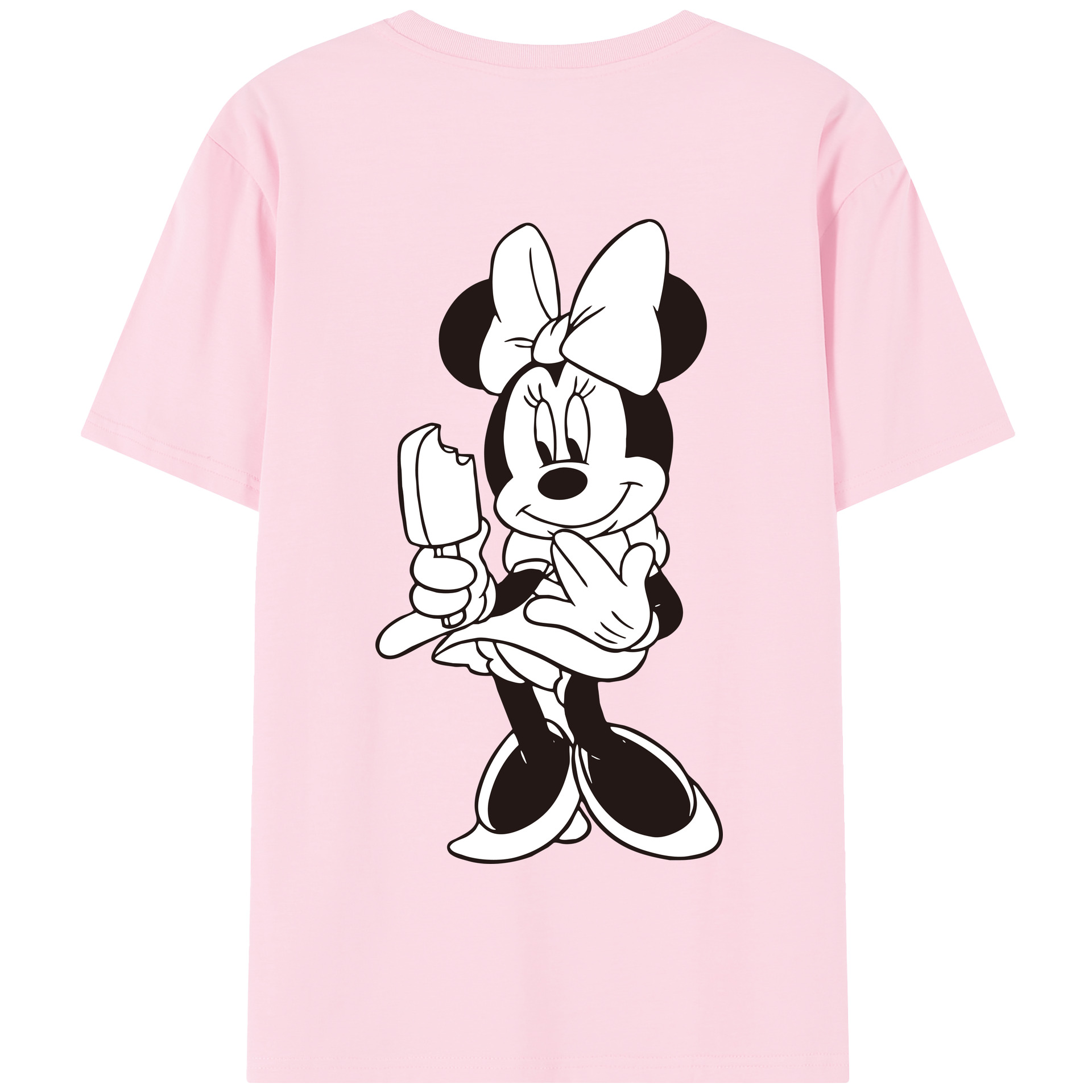 （画像用） ミッキーマウス Mickey Mouse 綿100％半袖Tシャツ（背面プリント）