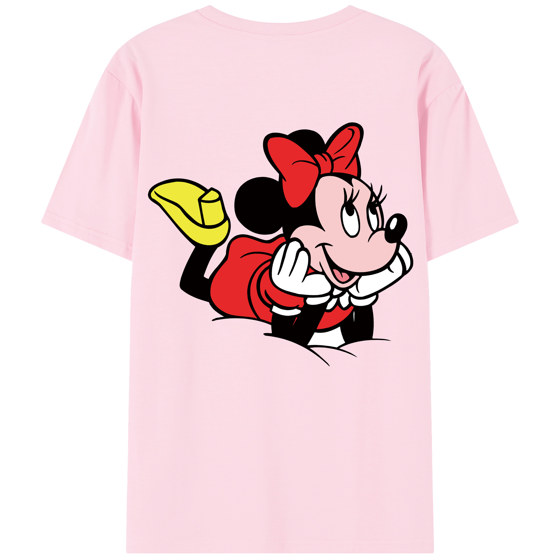（画像用） ミッキーマウス Mickey Mouse 綿100％半袖Tシャツ（背面プリント）