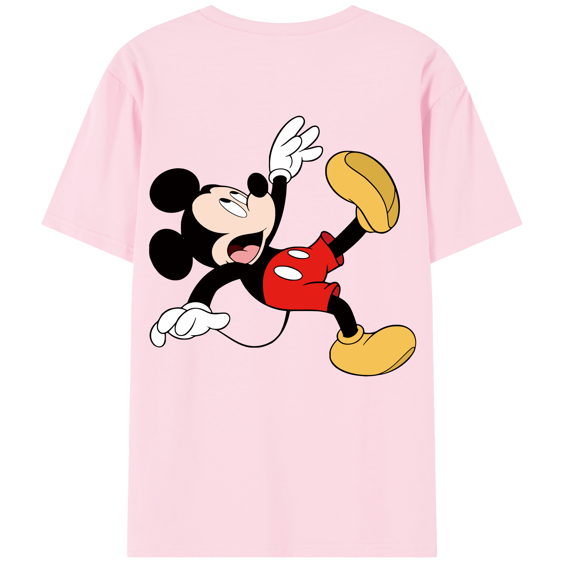 （画像用） ミッキーマウス Mickey Mouse 綿100％半袖Tシャツ（背面プリント）
