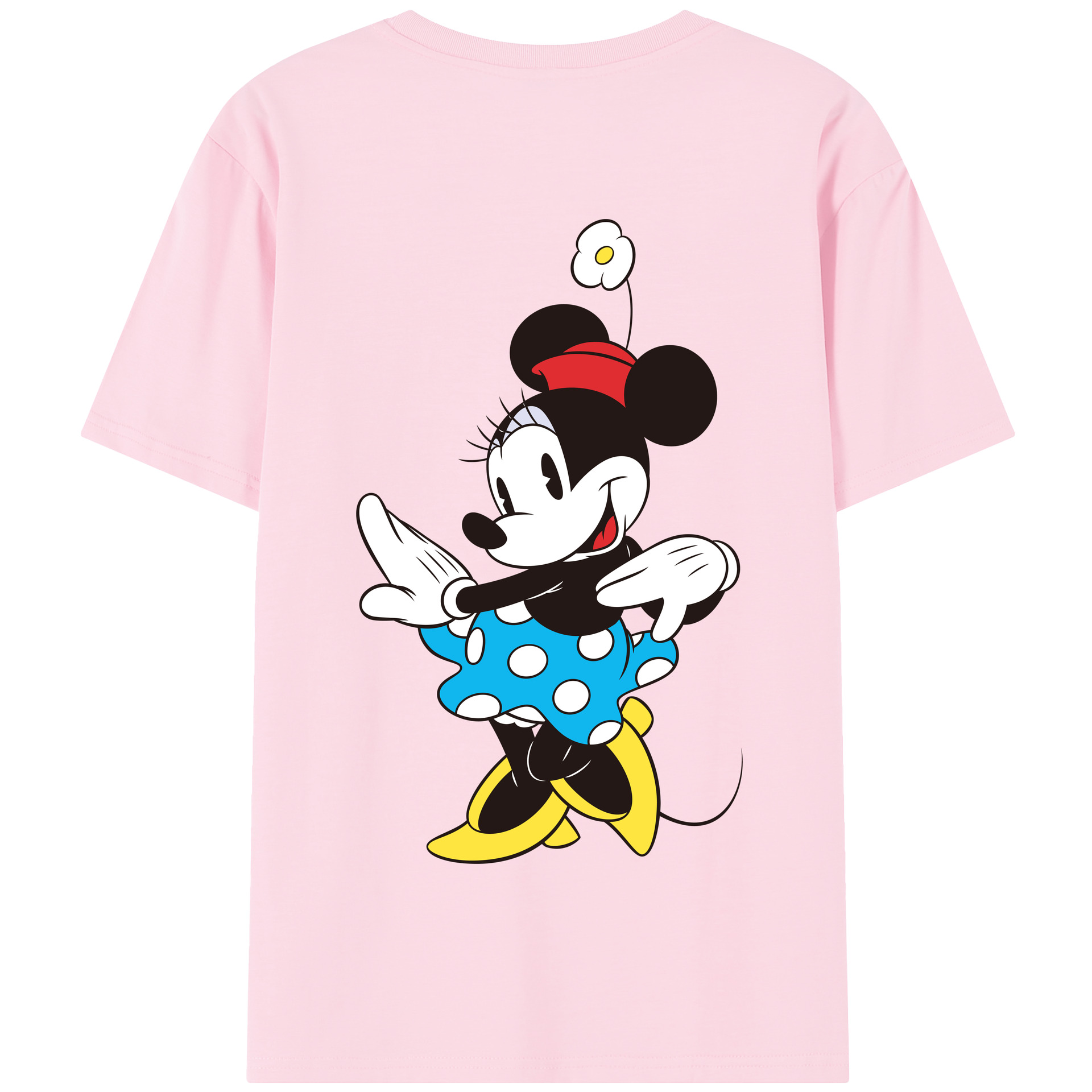 （画像用） ミッキーマウス Mickey Mouse 綿100％半袖Tシャツ（背面プリント）