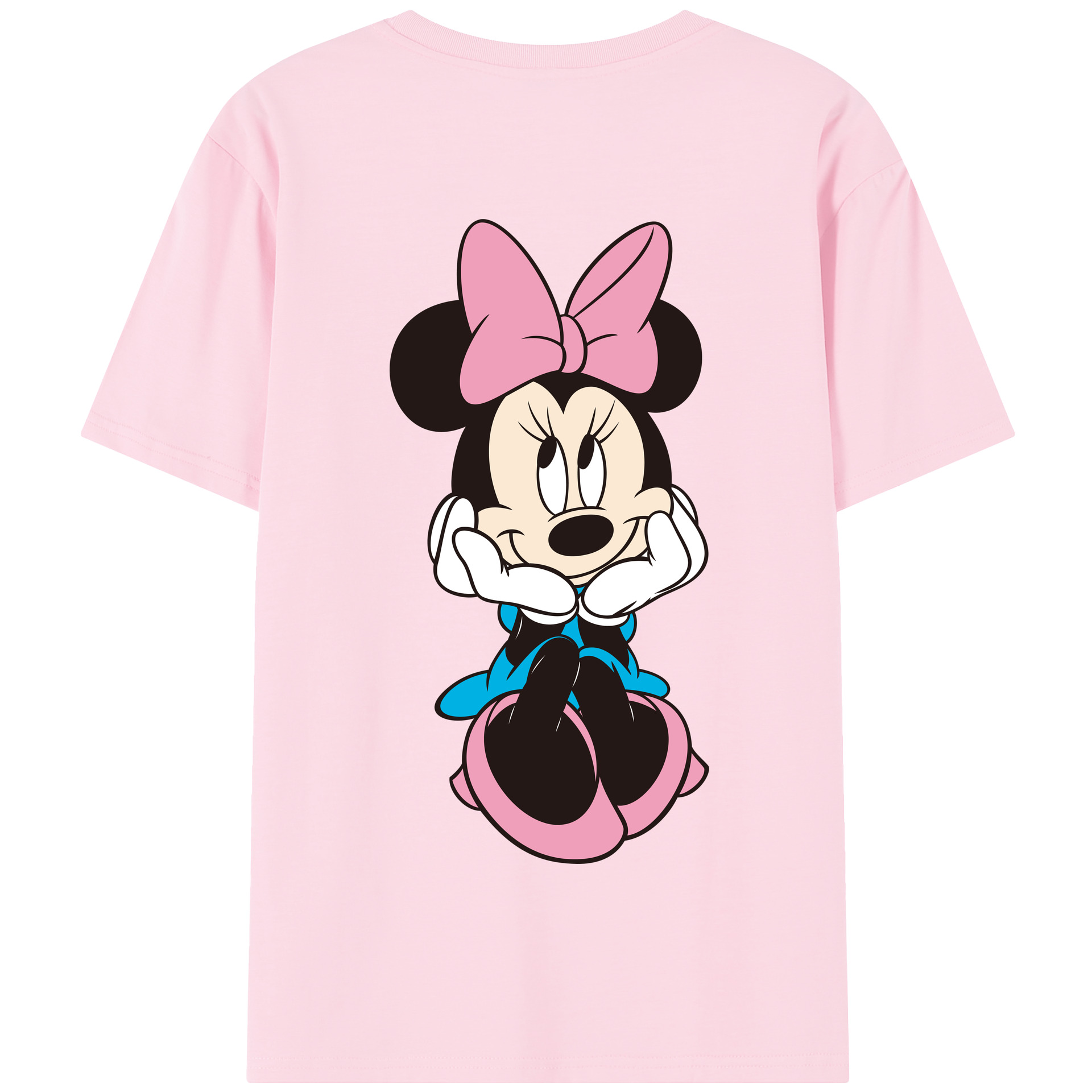 （画像用） ミッキーマウス Mickey Mouse 綿100％半袖Tシャツ（背面プリント）