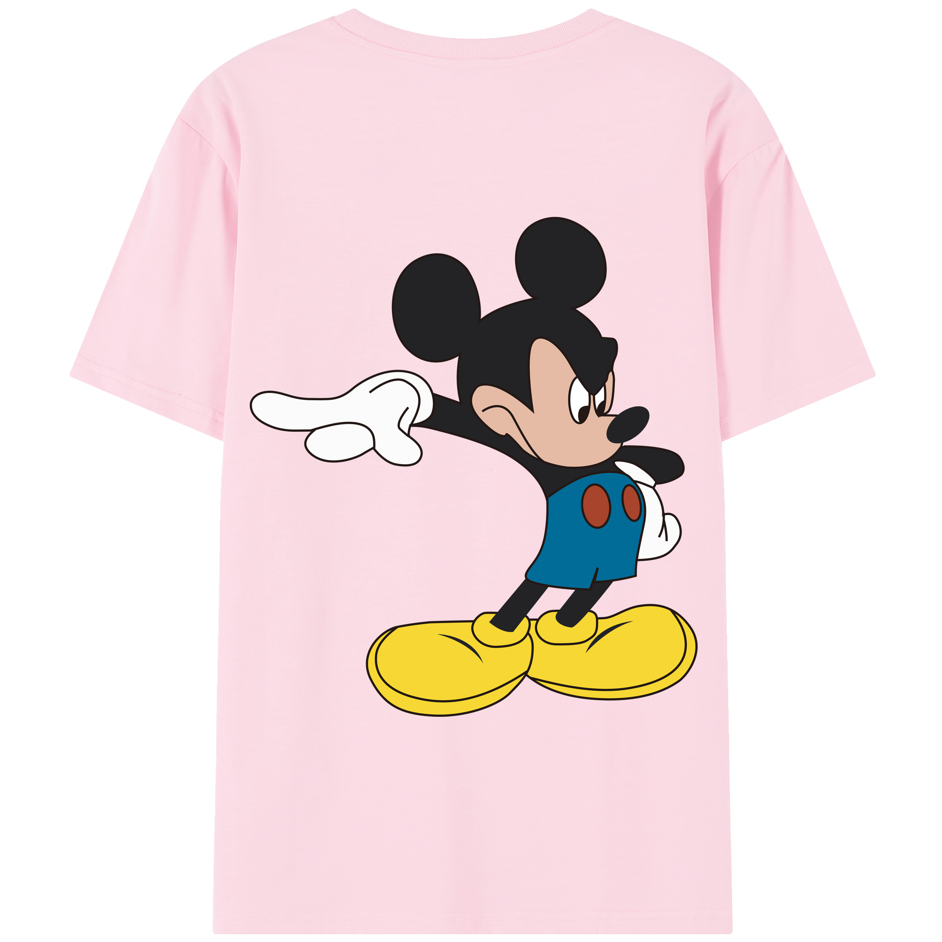 （画像用） ミッキーマウス Mickey Mouse 綿100％半袖Tシャツ（背面プリント）