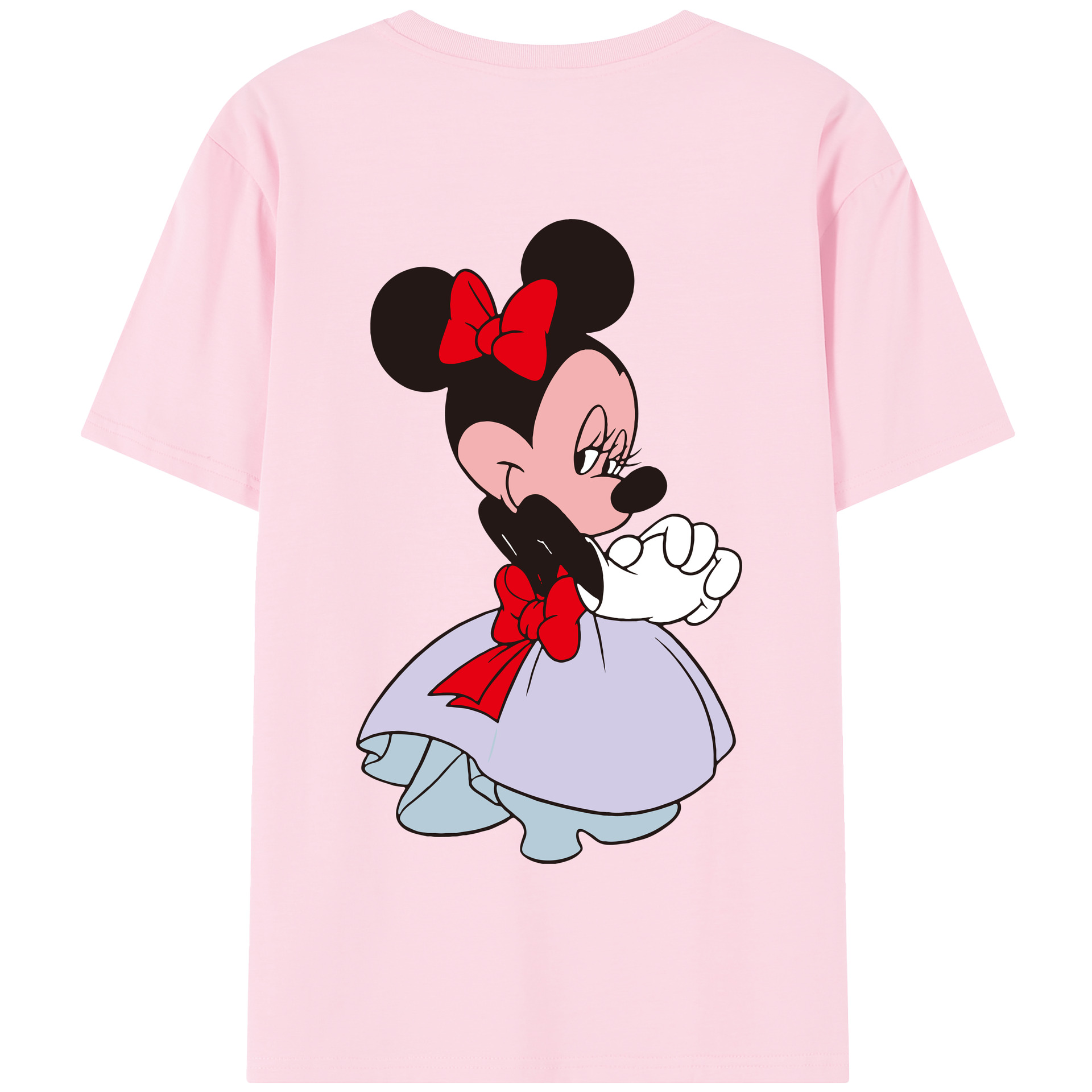 （画像用） ミッキーマウス Mickey Mouse 綿100％半袖Tシャツ（背面プリント）