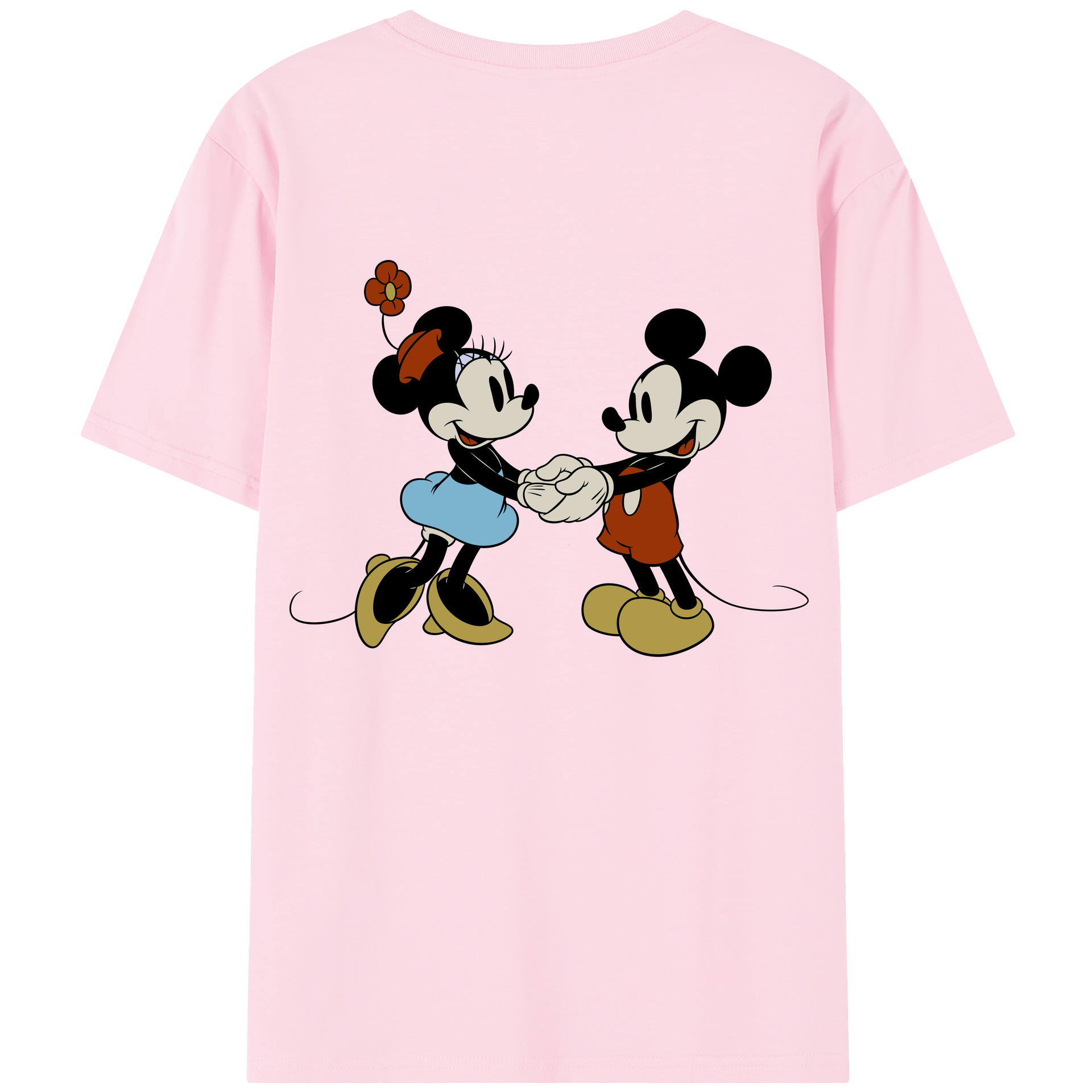 （画像用） ミッキーマウス Mickey Mouse 綿100％半袖Tシャツ（背面プリント）