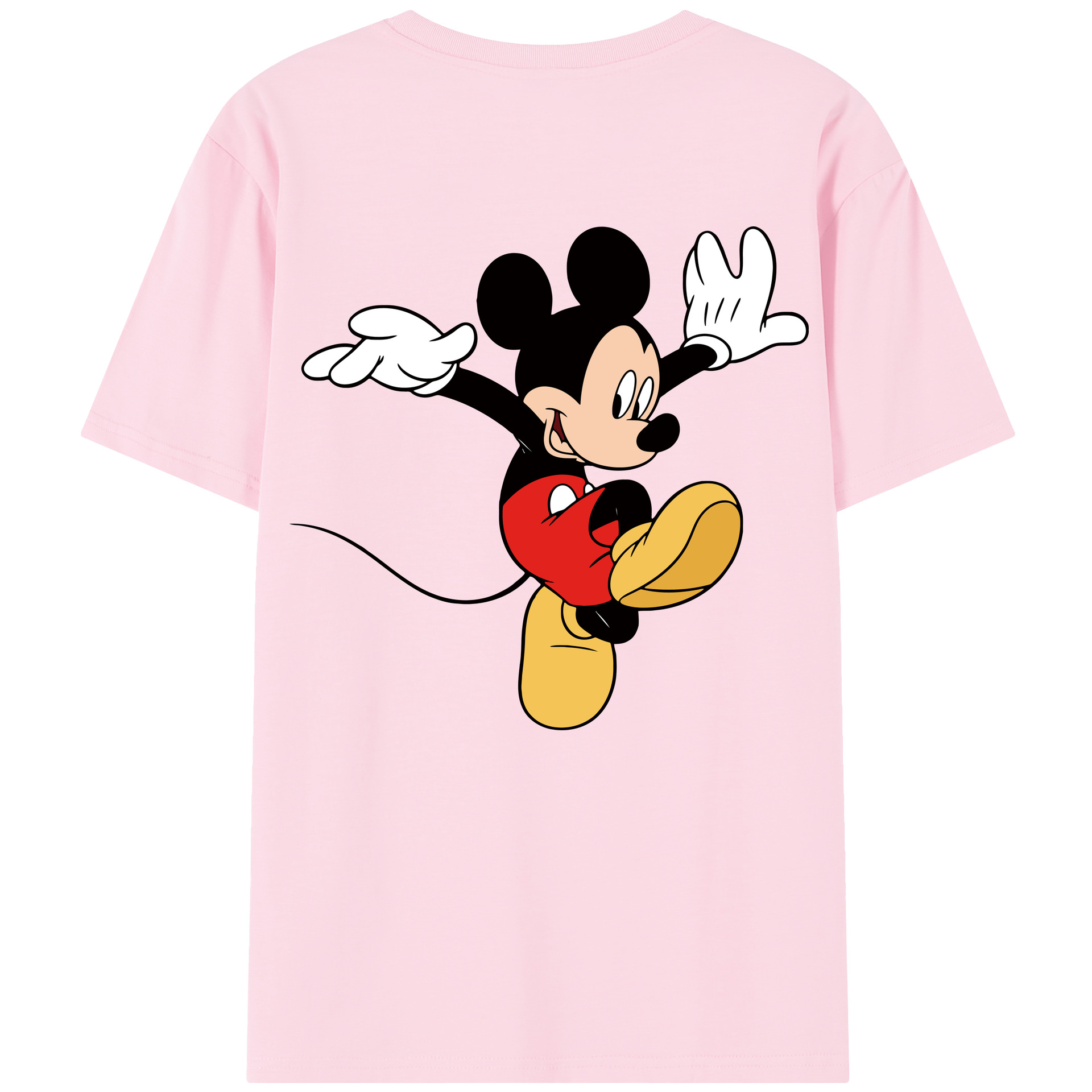（画像用） ミッキーマウス Mickey Mouse 綿100％半袖Tシャツ（背面プリント）