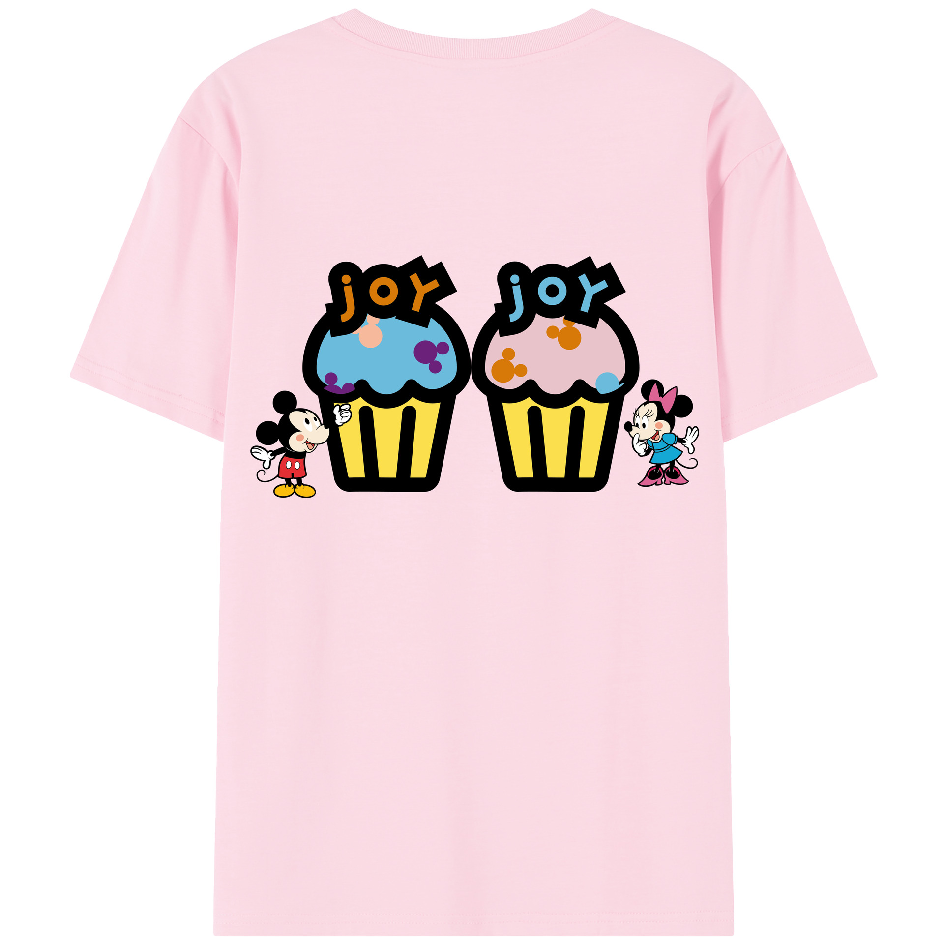 （画像用） ミッキーマウス Mickey Mouse 綿100％半袖Tシャツ（背面プリント）