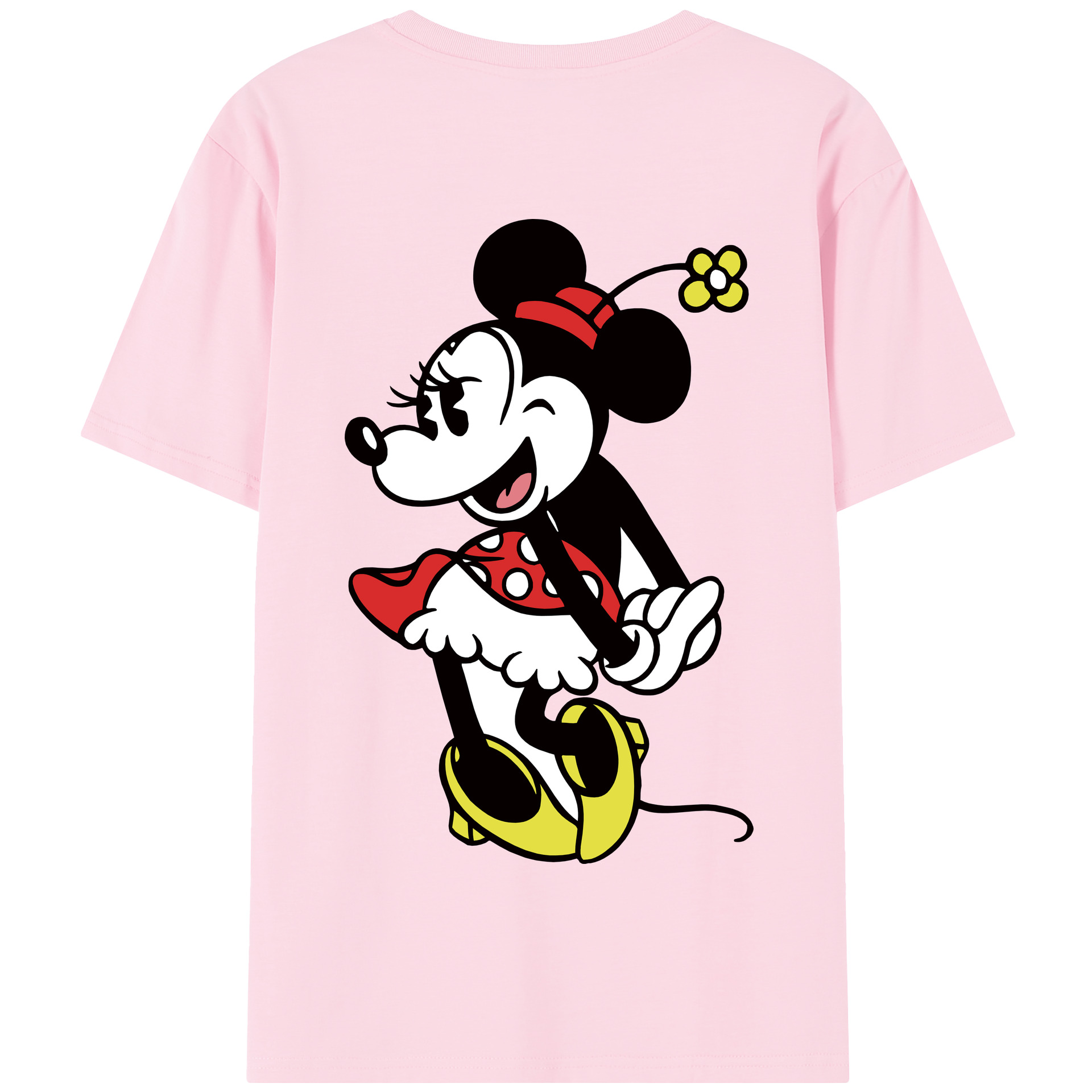 （画像用） ミッキーマウス Mickey Mouse 綿100％半袖Tシャツ（背面プリント）