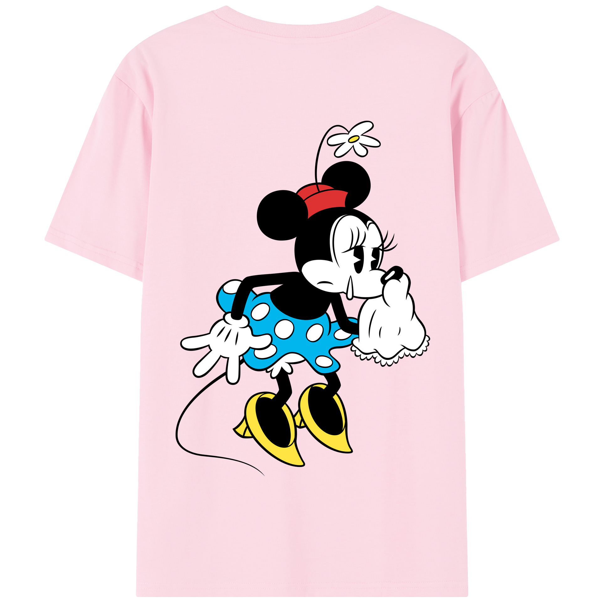 （画像用） ミッキーマウス Mickey Mouse 綿100％半袖Tシャツ（背面プリント）