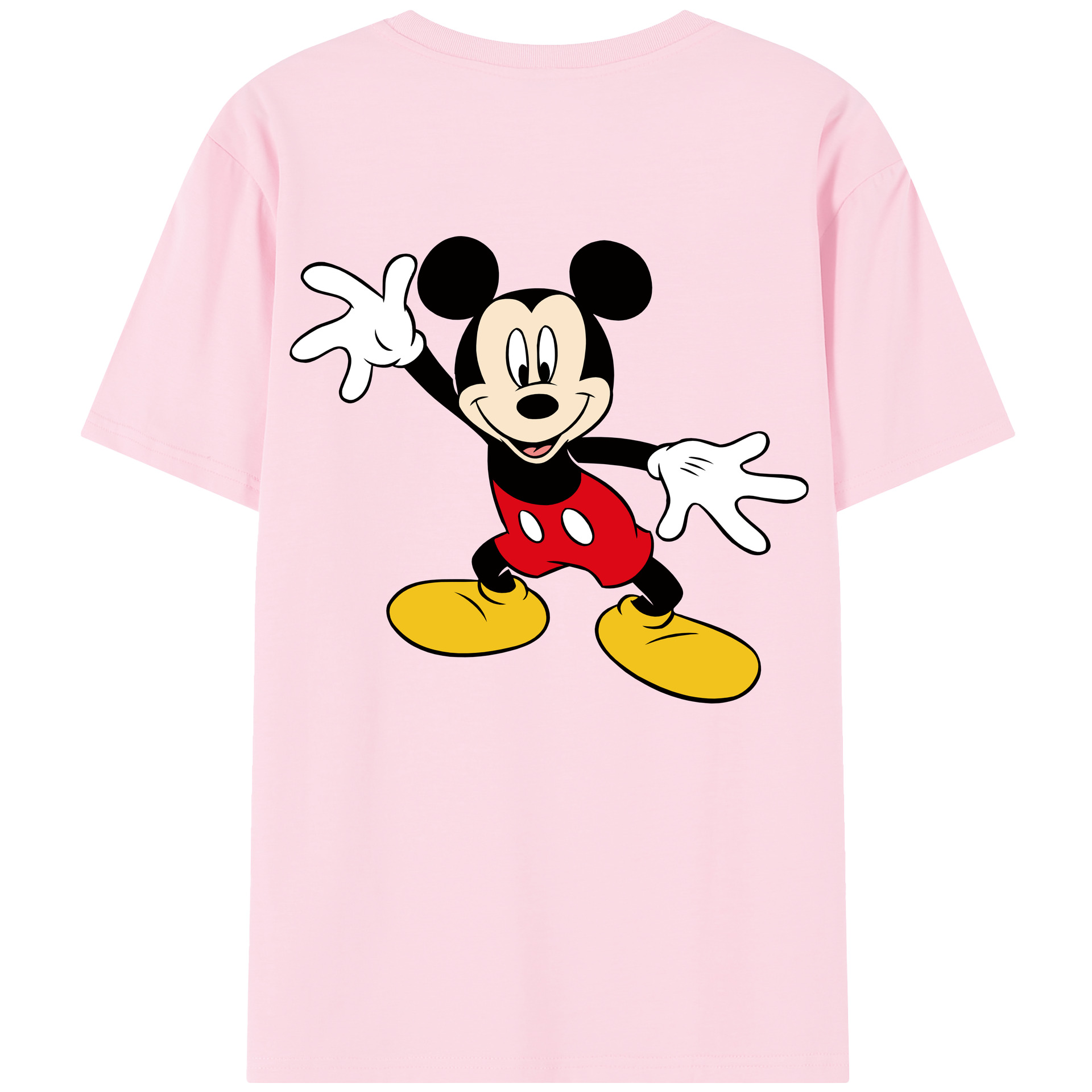 （画像用） ミッキーマウス Mickey Mouse 綿100％半袖Tシャツ（背面プリント）