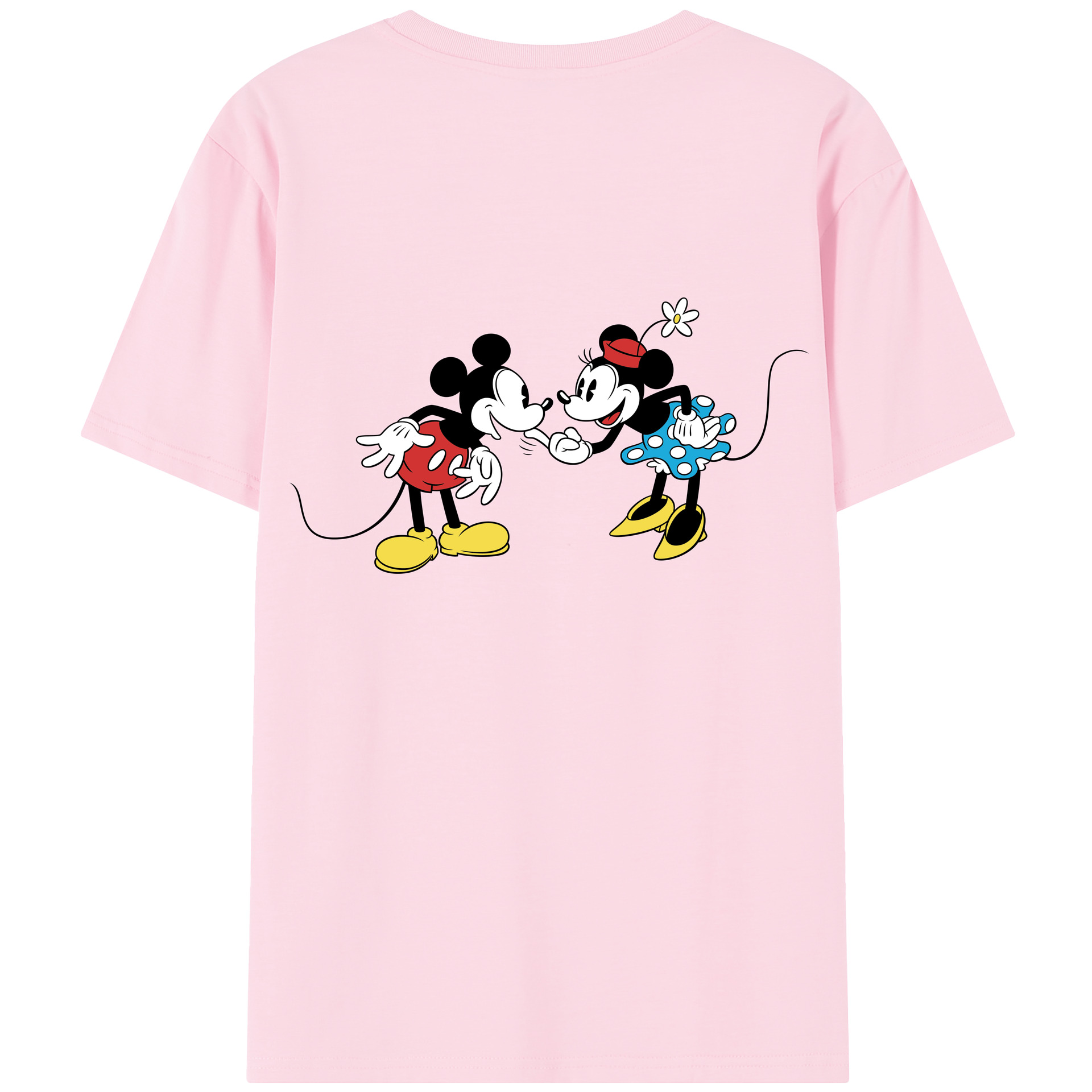 （画像用） ミッキーマウス Mickey Mouse 綿100％半袖Tシャツ（背面プリント）
