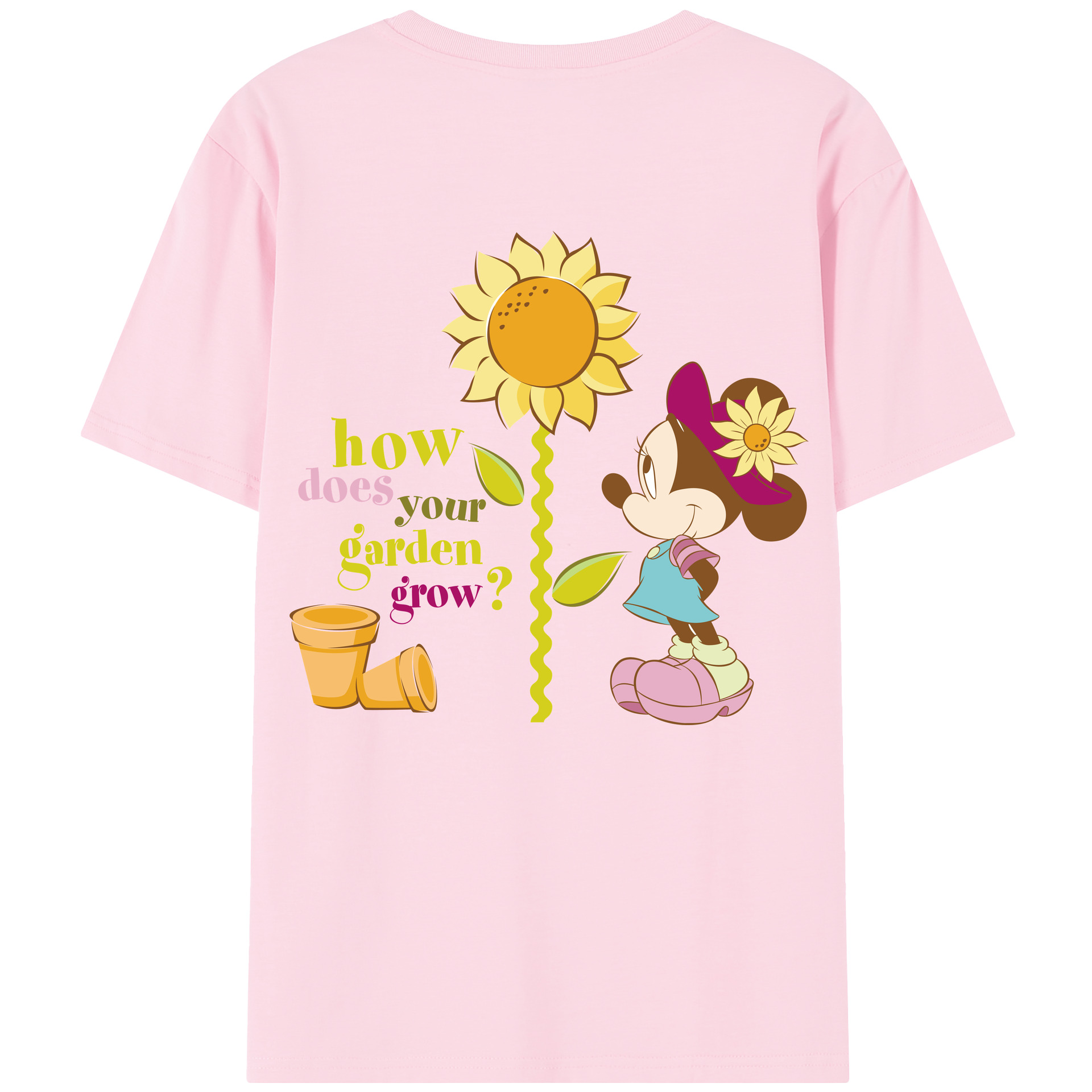 （画像用） ミッキーマウス Mickey Mouse 綿100％半袖Tシャツ（背面プリント）