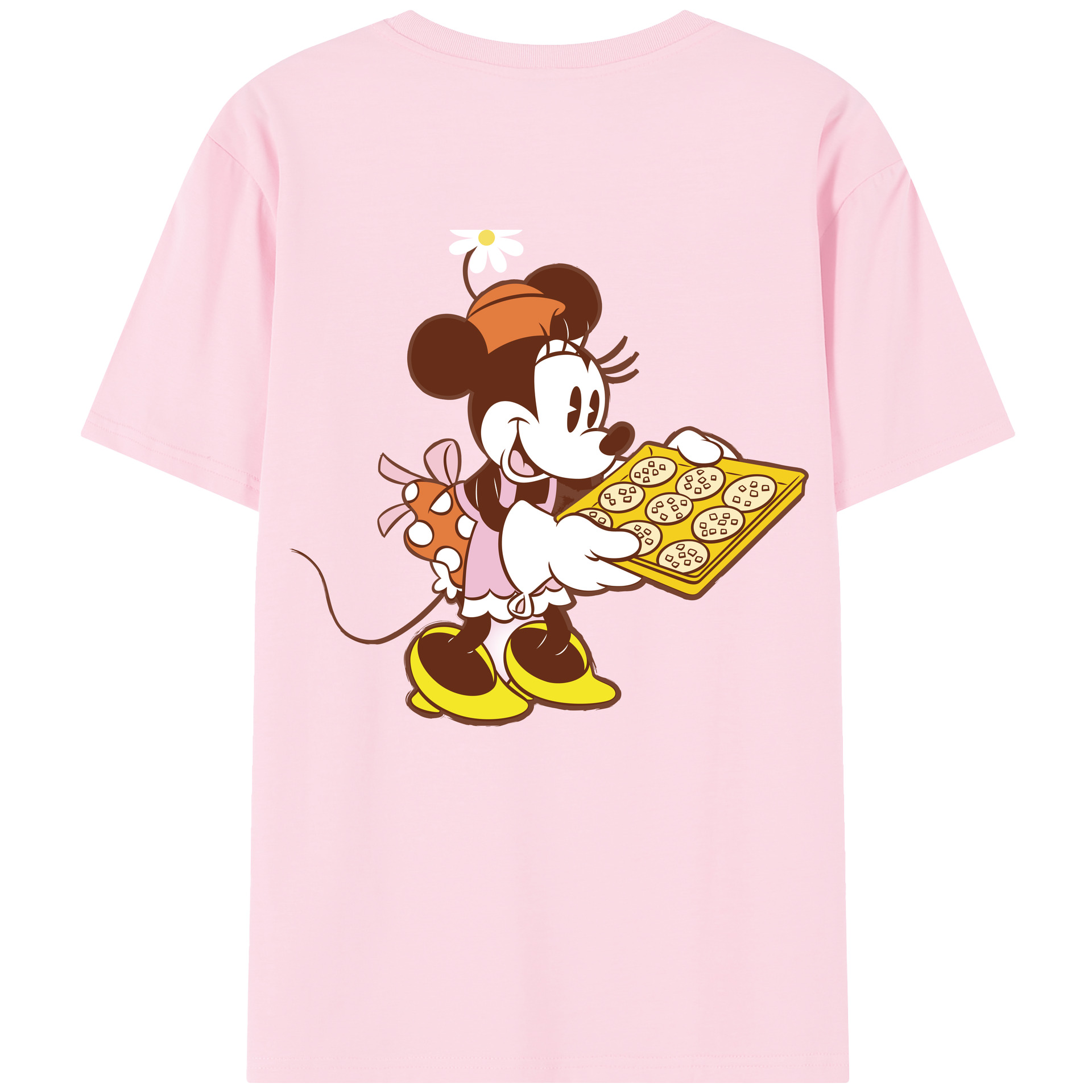 （画像用） ミッキーマウス Mickey Mouse 綿100％半袖Tシャツ（背面プリント）