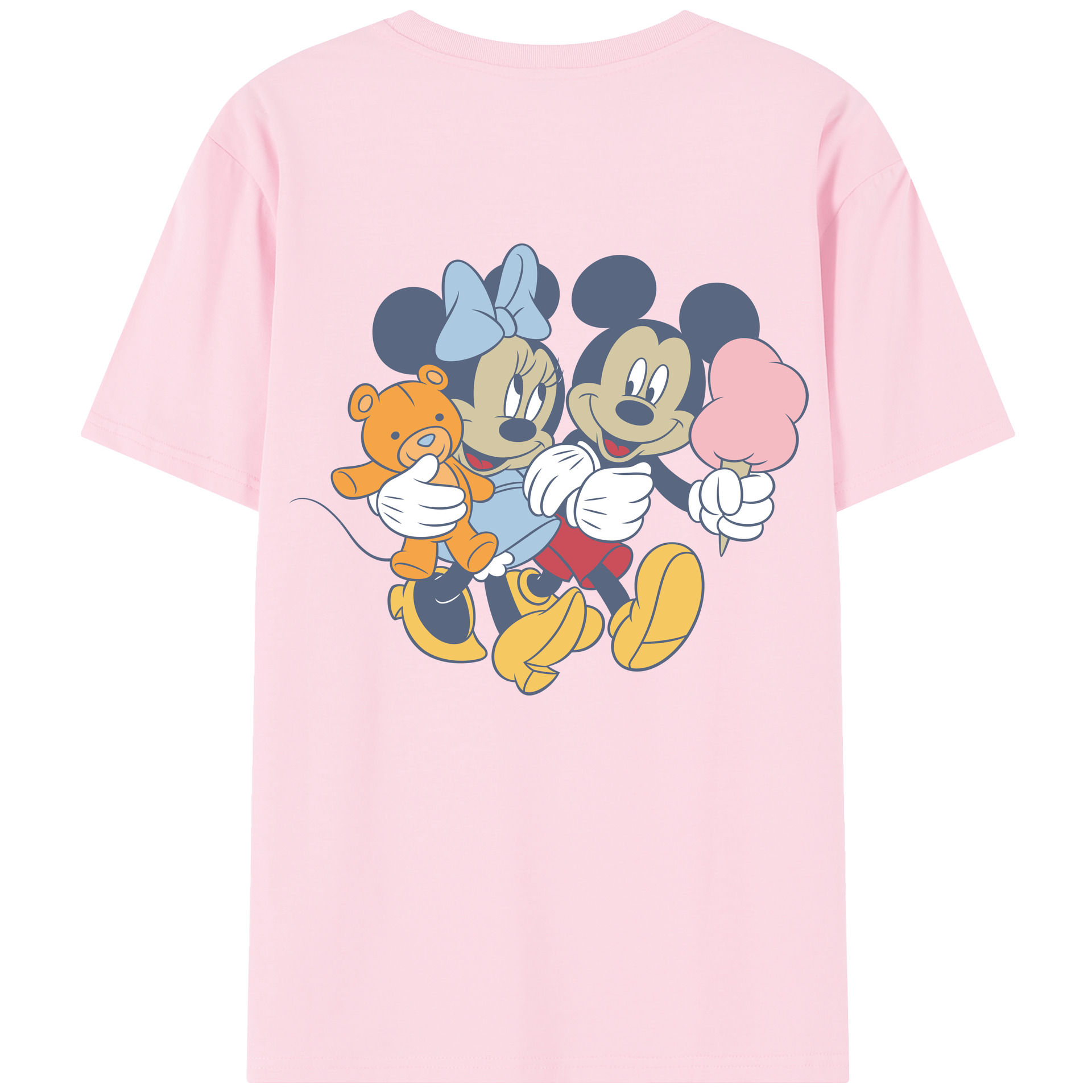 （画像用） ミッキーマウス Mickey Mouse 綿100％半袖Tシャツ（背面プリント）