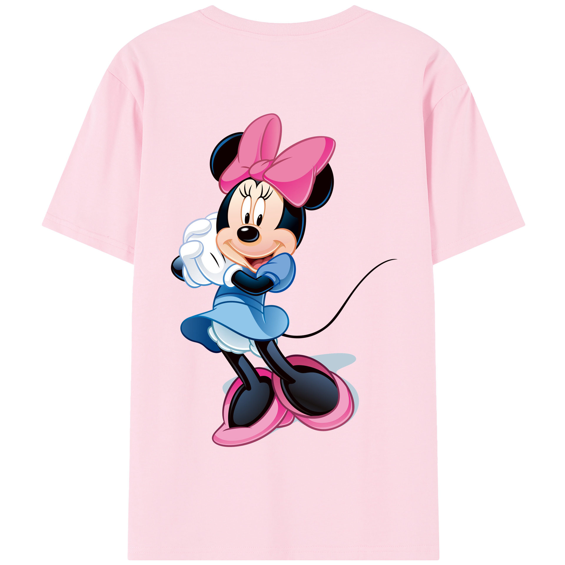 （画像用） ミッキーマウス Mickey Mouse 綿100％半袖Tシャツ（背面プリント）