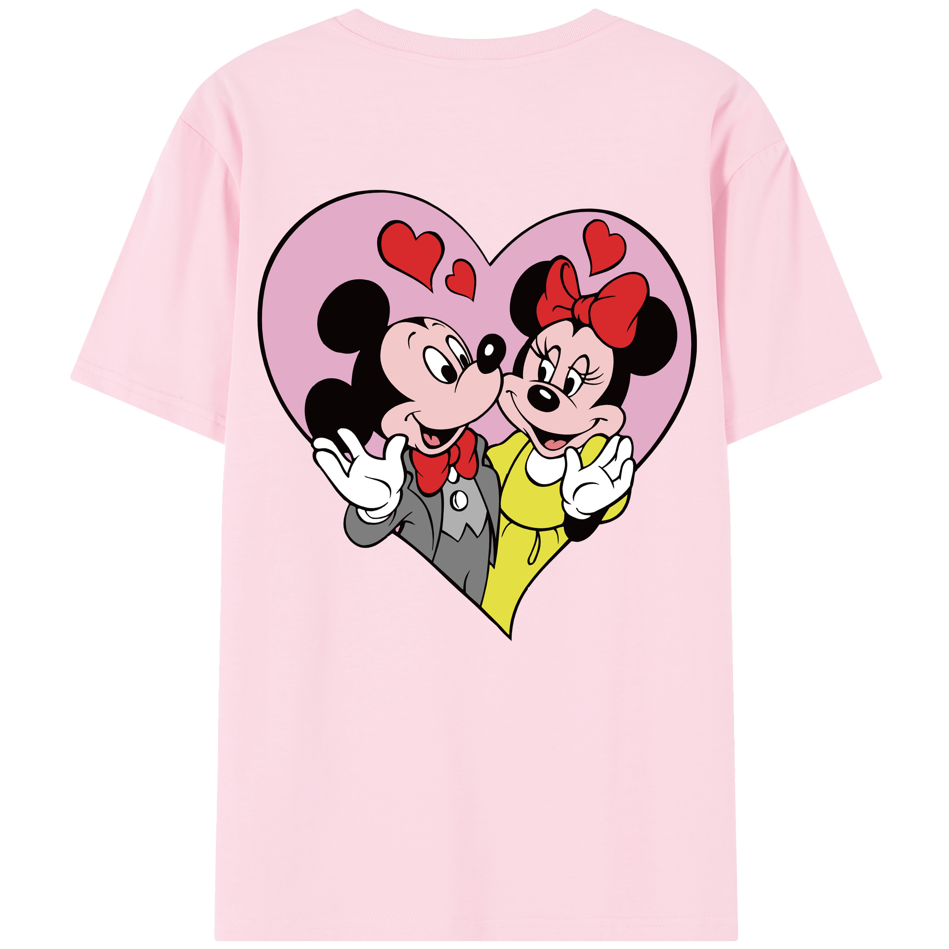 （画像用） ミッキーマウス Mickey Mouse 綿100％半袖Tシャツ（背面プリント）