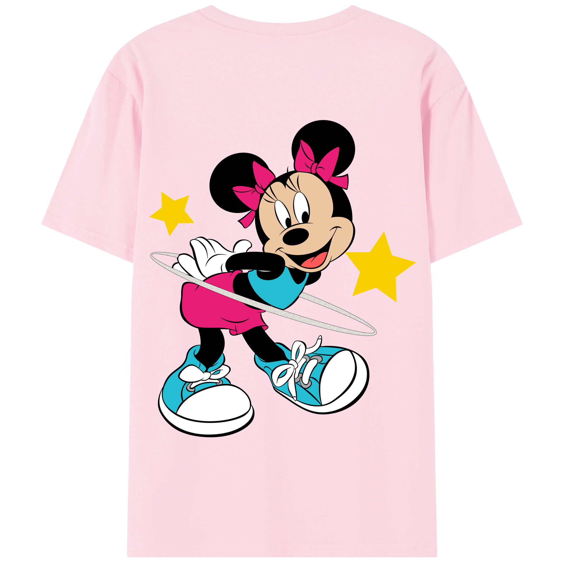 （画像用） ミッキーマウス Mickey Mouse 綿100％半袖Tシャツ（背面プリント）