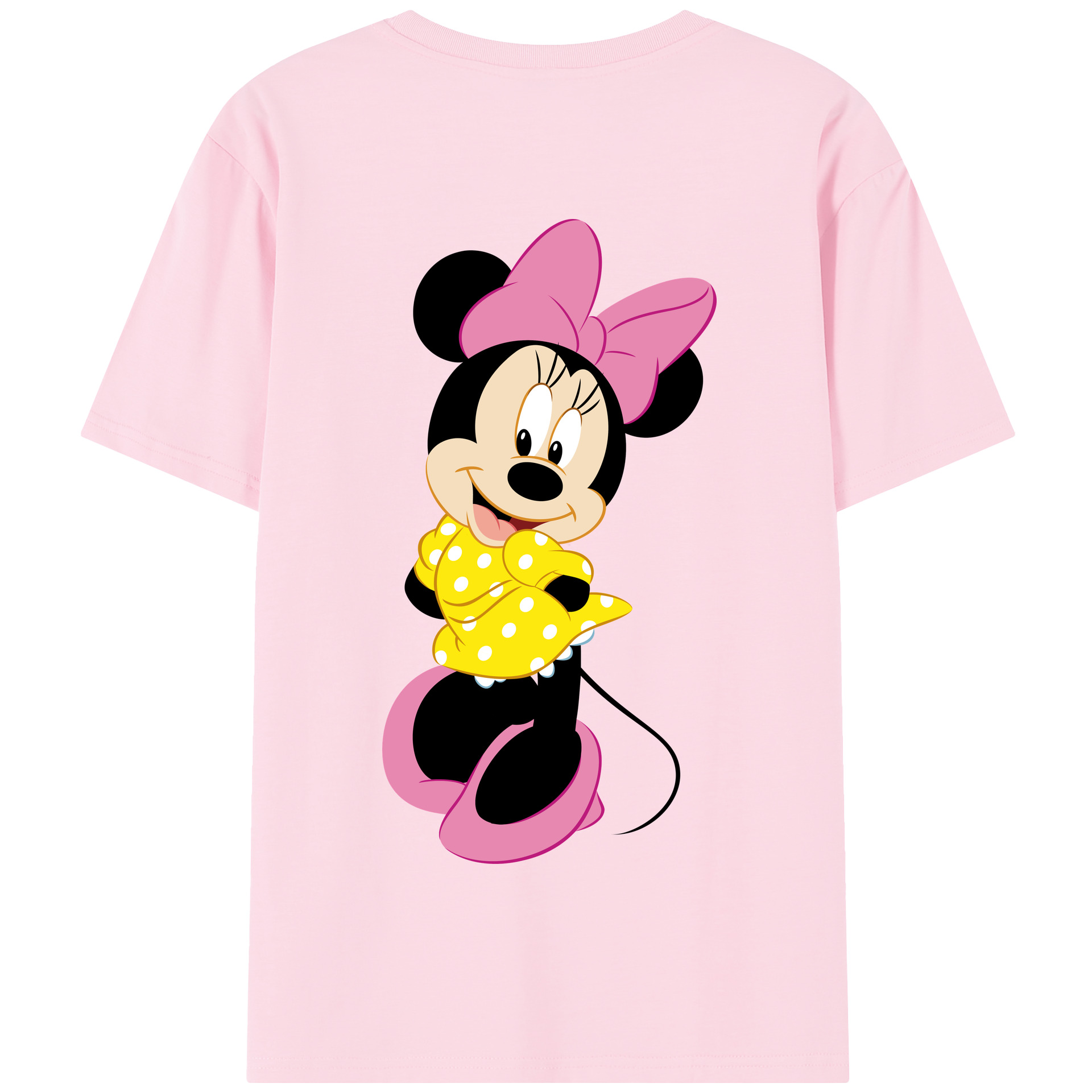 （画像用） ミッキーマウス Mickey Mouse 綿100％半袖Tシャツ（背面プリント）