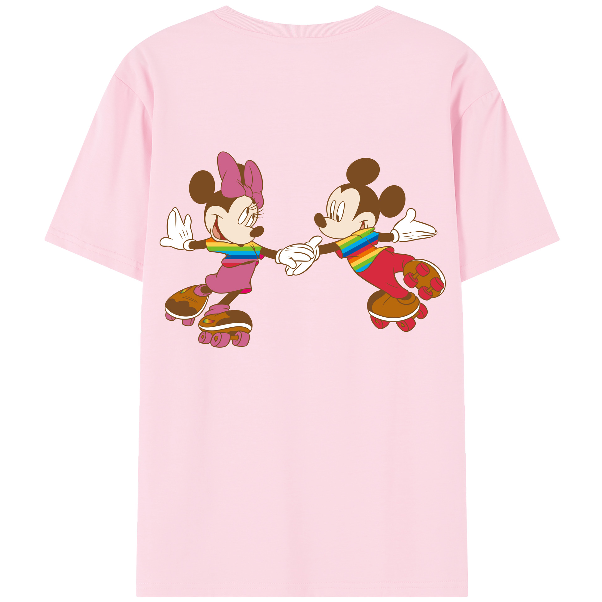 （画像用） ミッキーマウス Mickey Mouse 綿100％半袖Tシャツ（背面プリント）