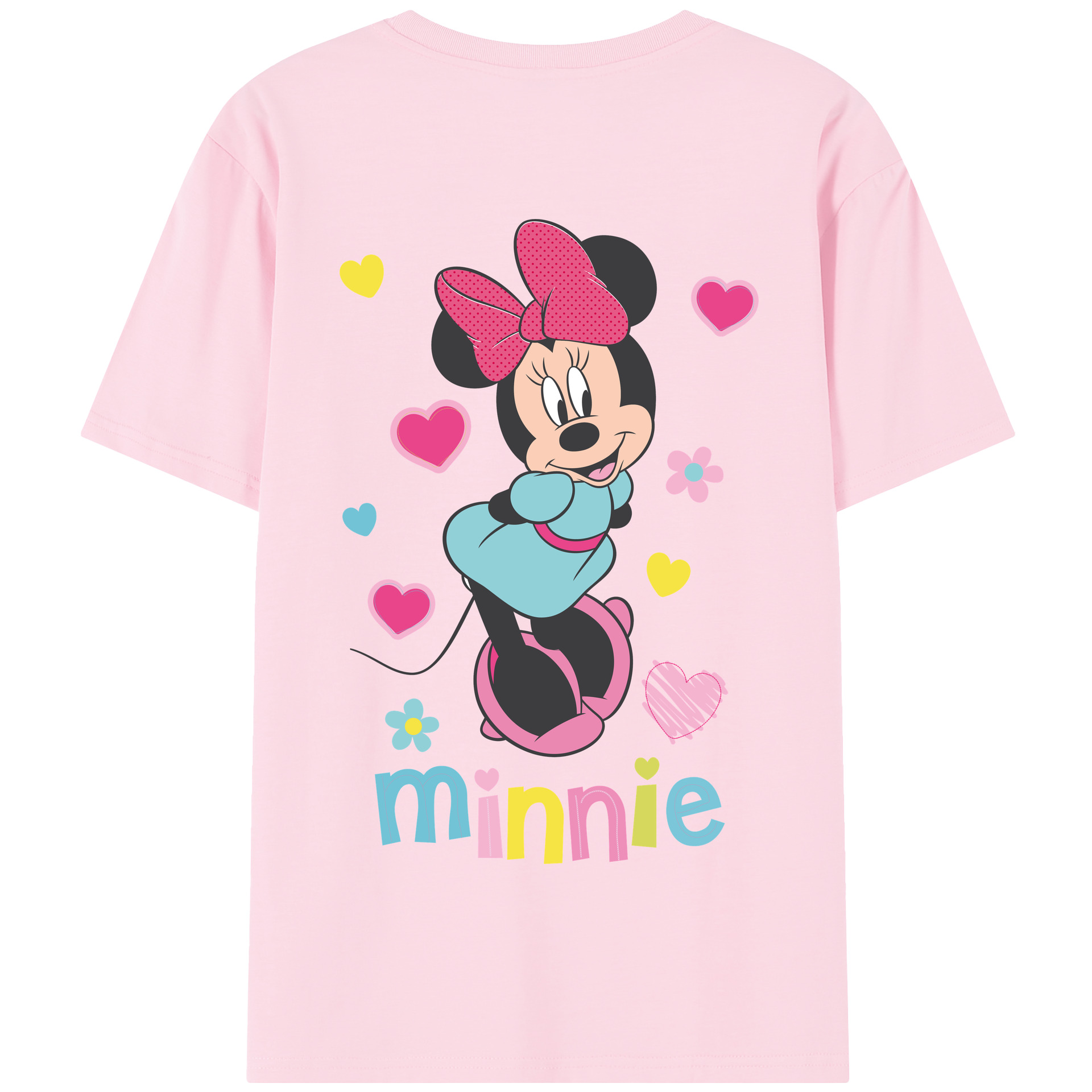 （画像用） ミッキーマウス Mickey Mouse 綿100％半袖Tシャツ（背面プリント）