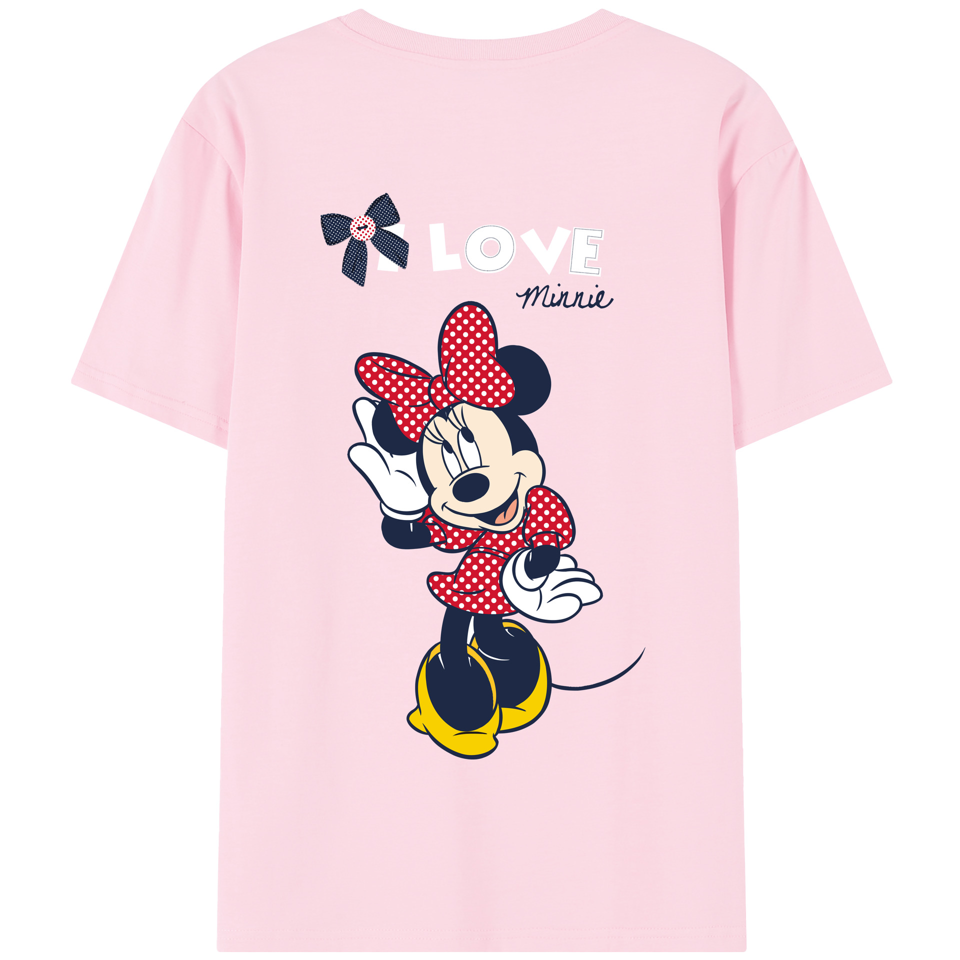 （画像用） ミッキーマウス Mickey Mouse 綿100％半袖Tシャツ（背面プリント）