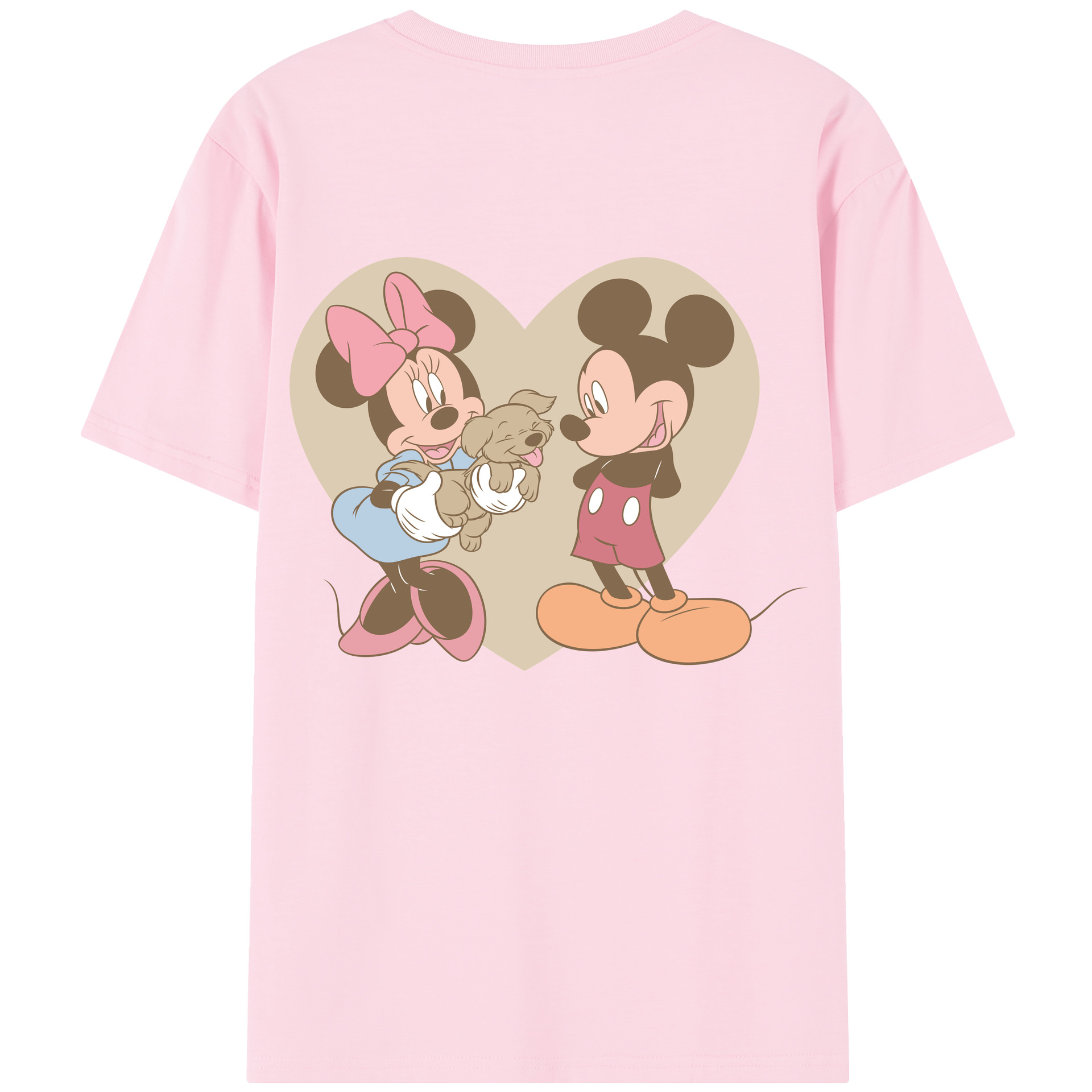 （画像用） ミッキーマウス Mickey Mouse 綿100％半袖Tシャツ（背面プリント）