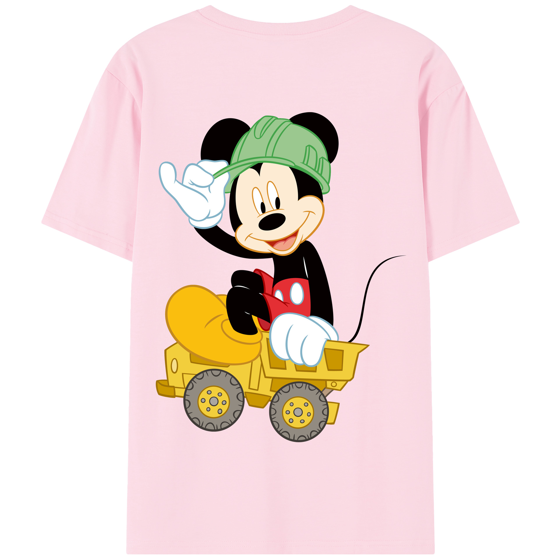 （画像用） ミッキーマウス Mickey Mouse 綿100％半袖Tシャツ（背面プリント）