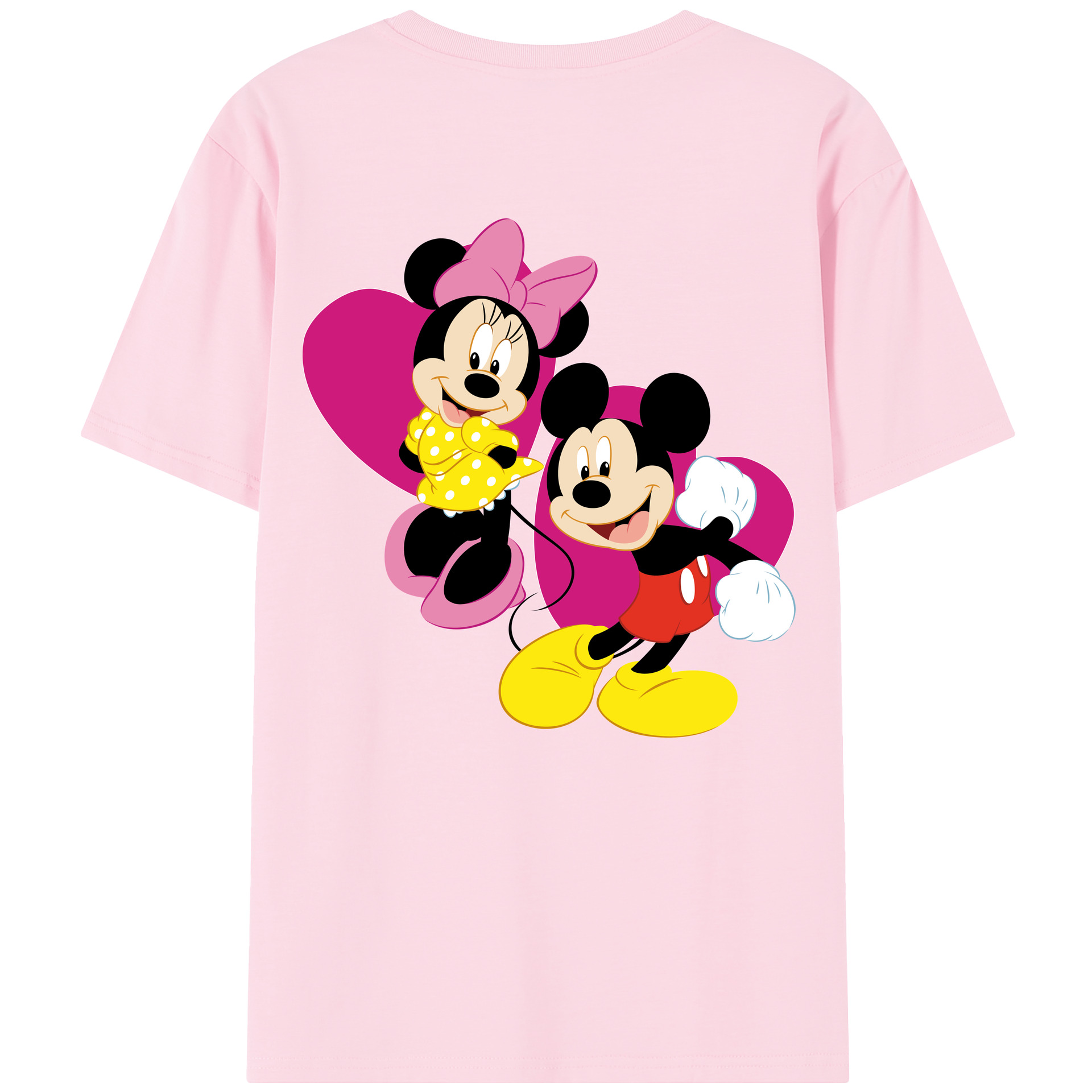 （画像用） ミッキーマウス Mickey Mouse 綿100％半袖Tシャツ（背面プリント）