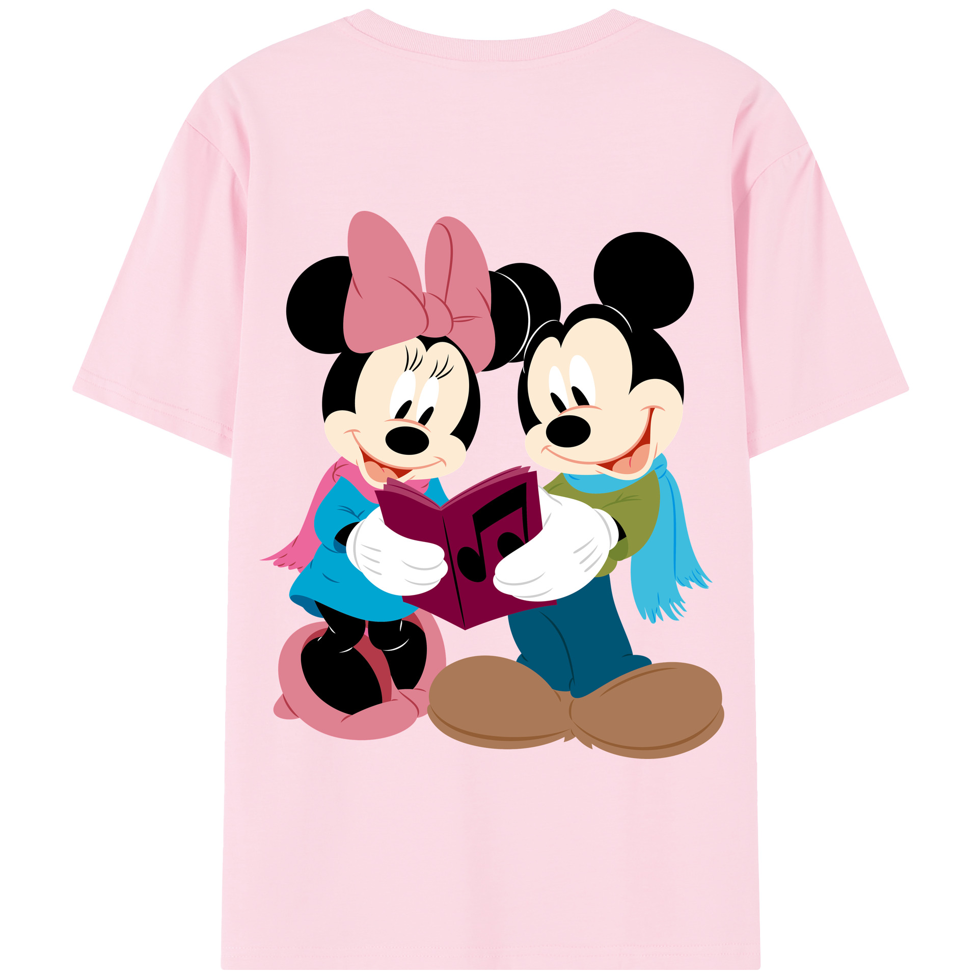 （画像用） ミッキーマウス Mickey Mouse 綿100％半袖Tシャツ（背面プリント）