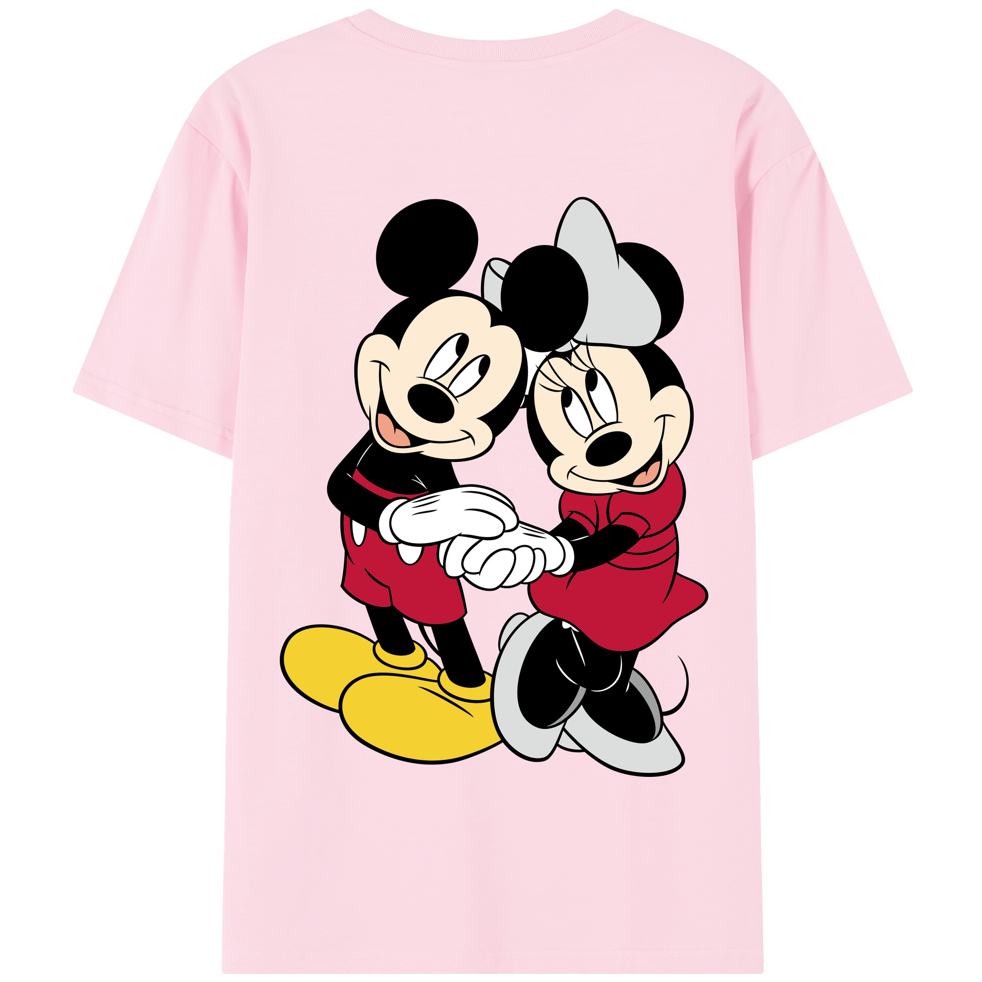 （画像用） ミッキーマウス Mickey Mouse 綿100％半袖Tシャツ（背面プリント）