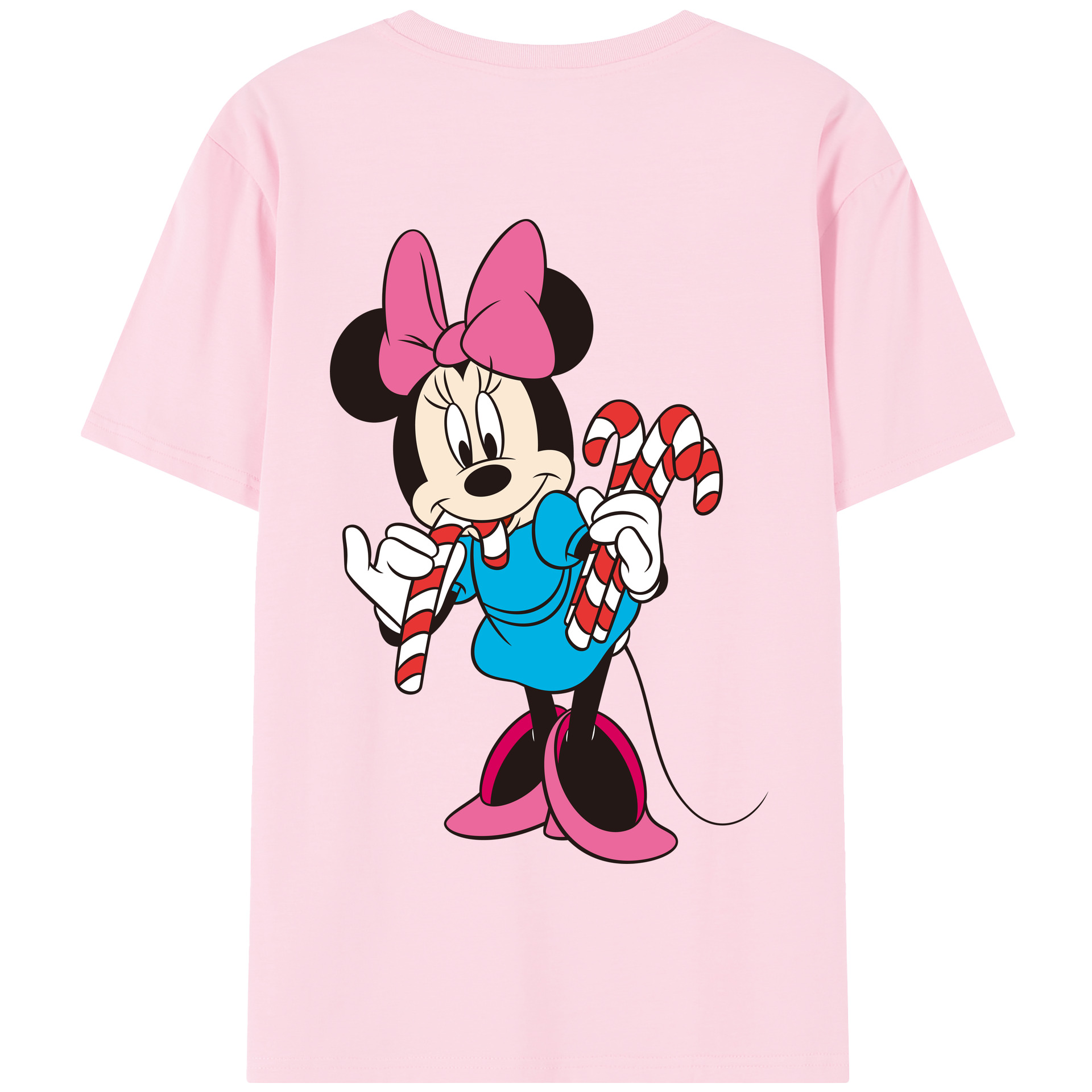 （画像用） ミッキーマウス Mickey Mouse 綿100％半袖Tシャツ（背面プリント）