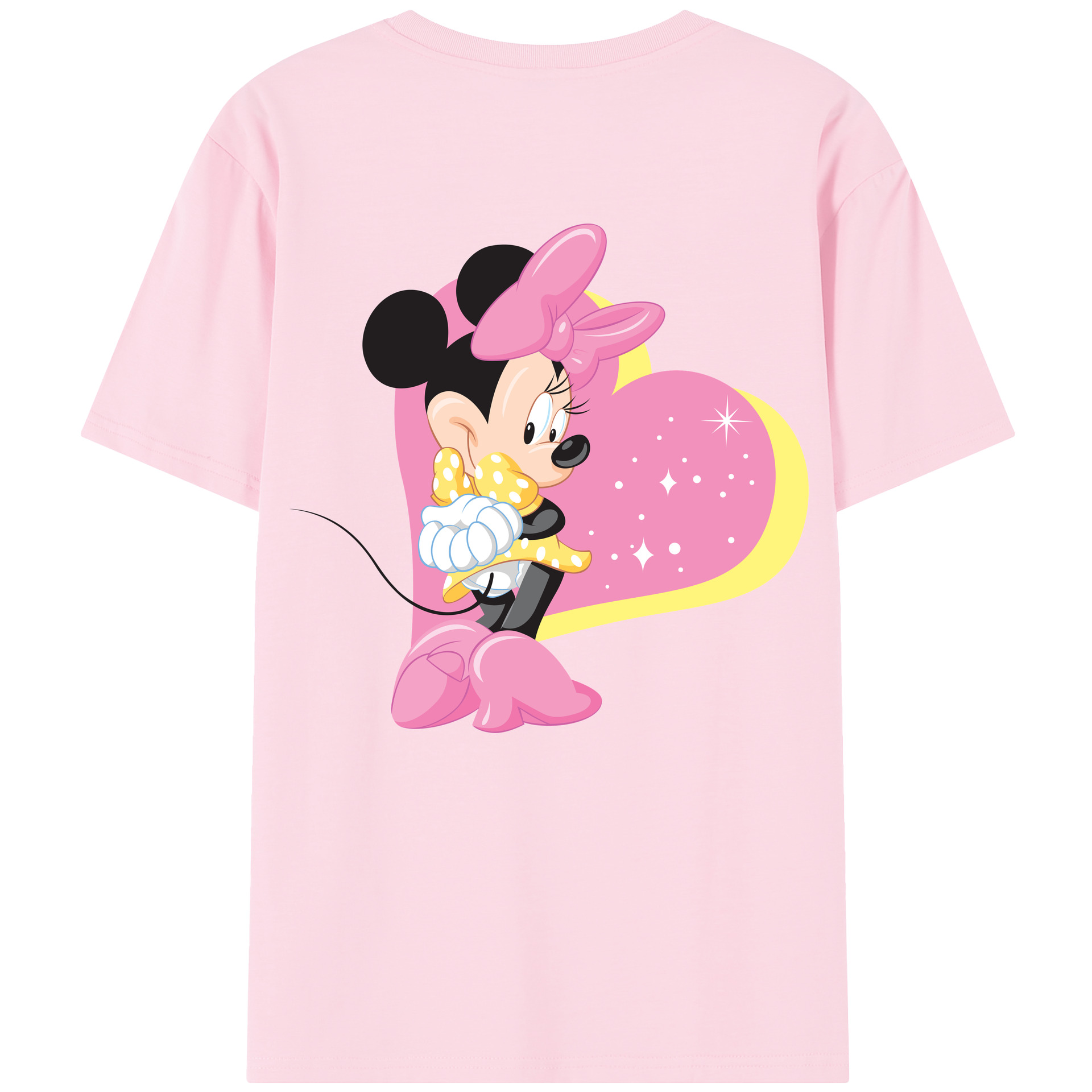 （画像用） ミッキーマウス Mickey Mouse 綿100％半袖Tシャツ（背面プリント）