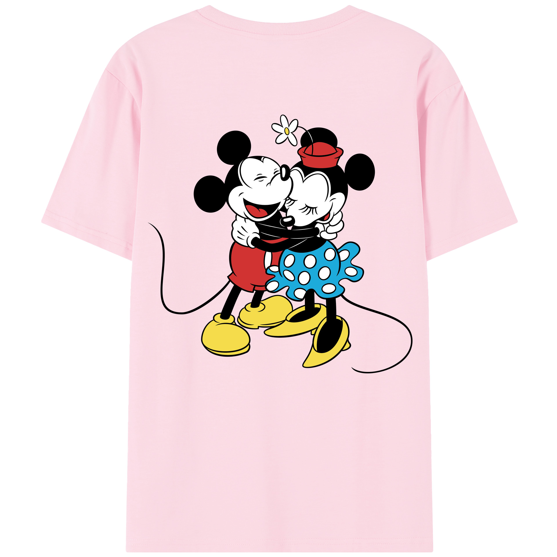 （画像用） ミッキーマウス Mickey Mouse 綿100％半袖Tシャツ（背面プリント）