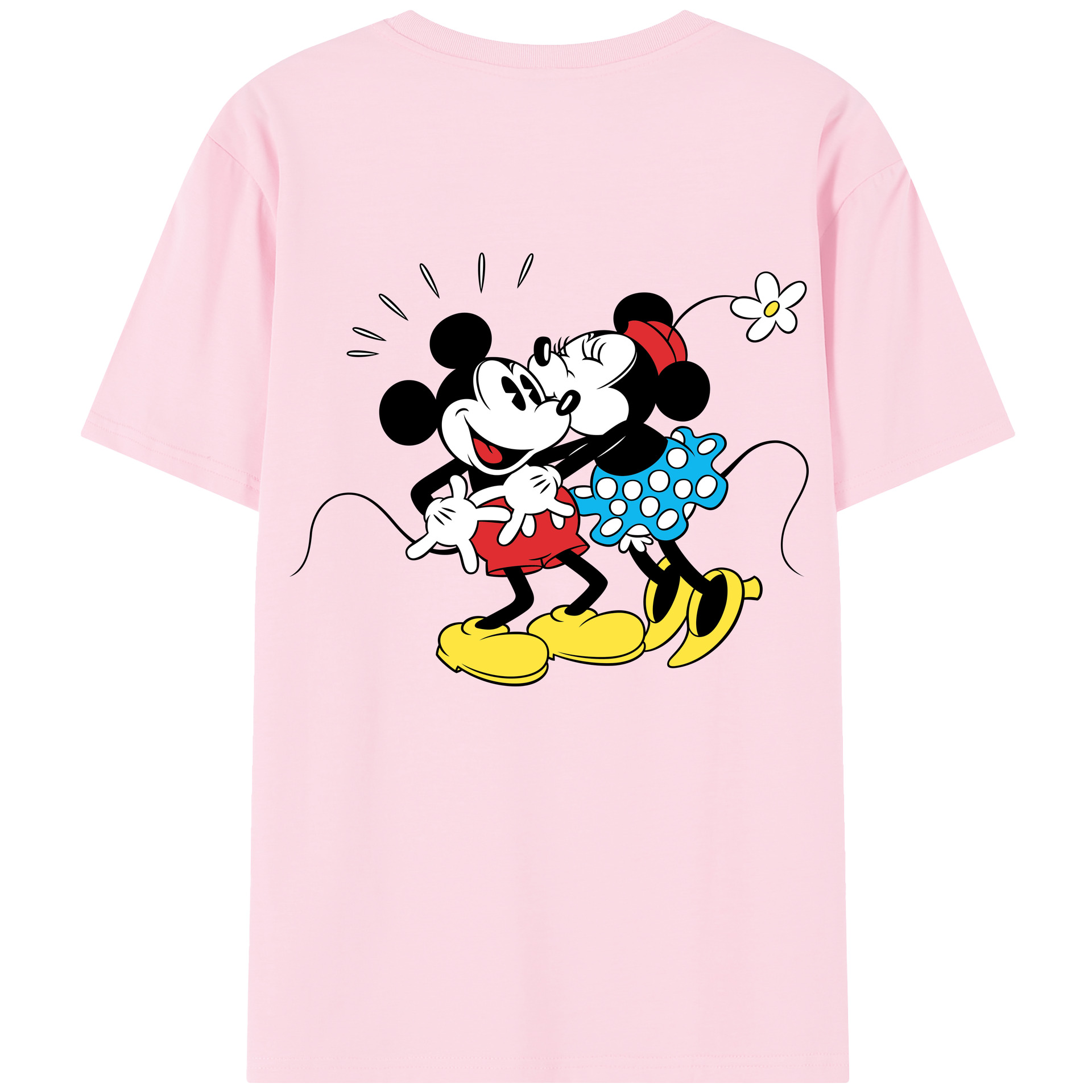 （画像用） ミッキーマウス Mickey Mouse 綿100％半袖Tシャツ（背面プリント）