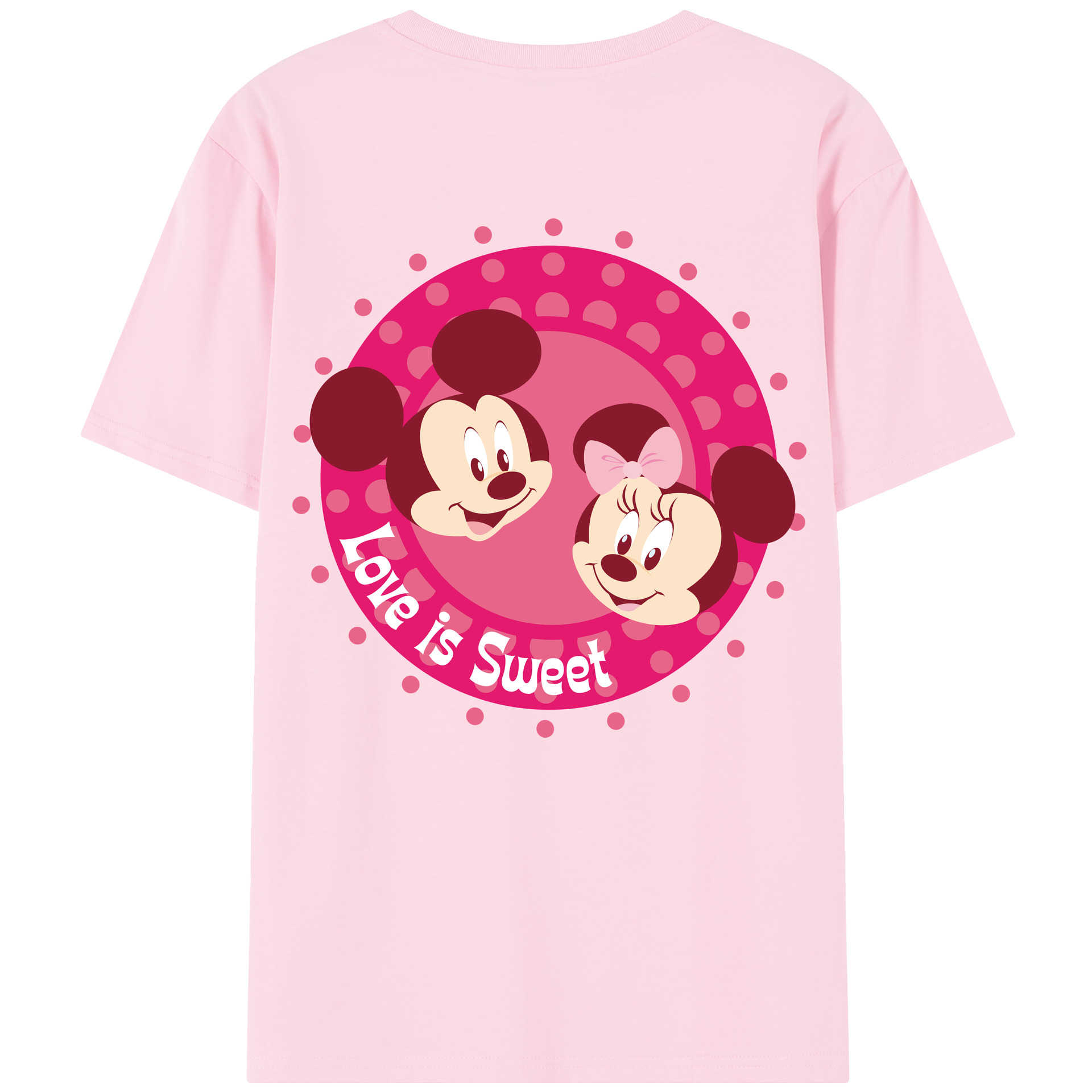 （画像用） ミッキーマウス Mickey Mouse 綿100％半袖Tシャツ（背面プリント）