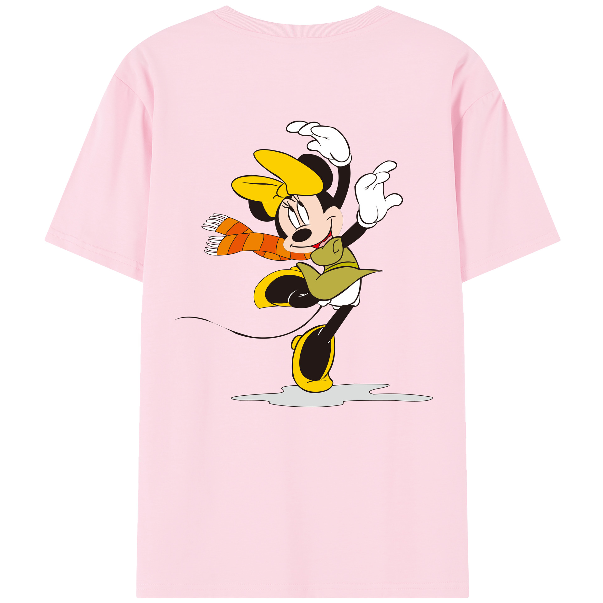 （画像用） ミッキーマウス Mickey Mouse 綿100％半袖Tシャツ（背面プリント）