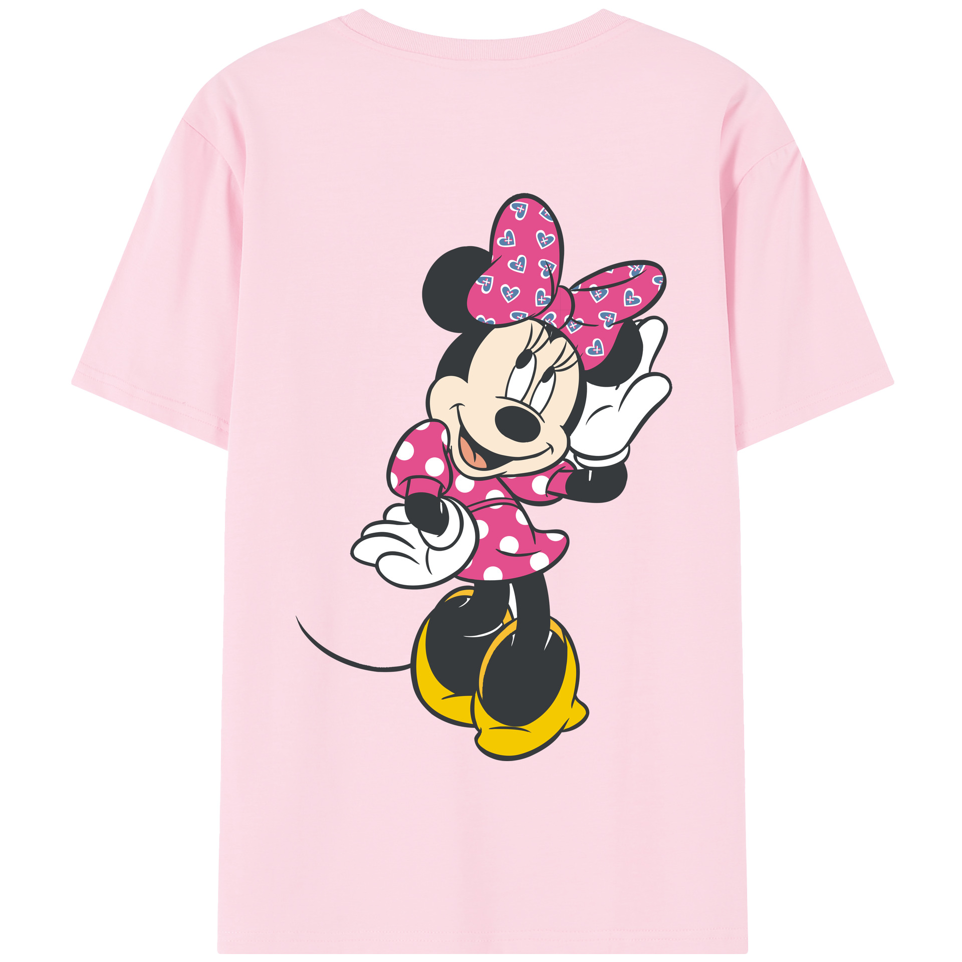 （画像用） ミッキーマウス Mickey Mouse 綿100％半袖Tシャツ（背面プリント）