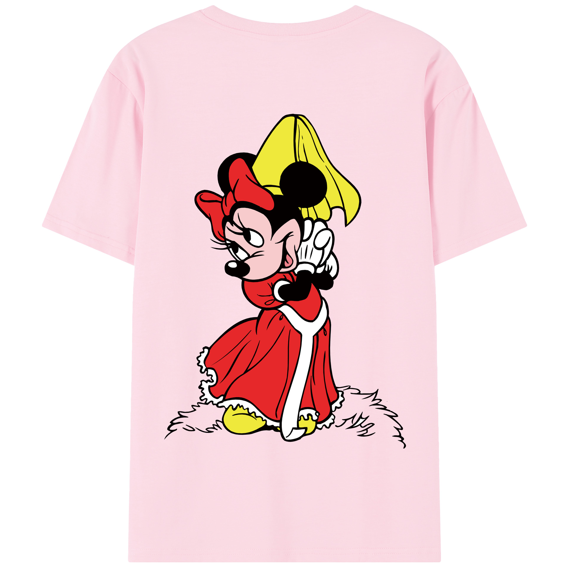 （画像用） ミッキーマウス Mickey Mouse 綿100％半袖Tシャツ（背面プリント）