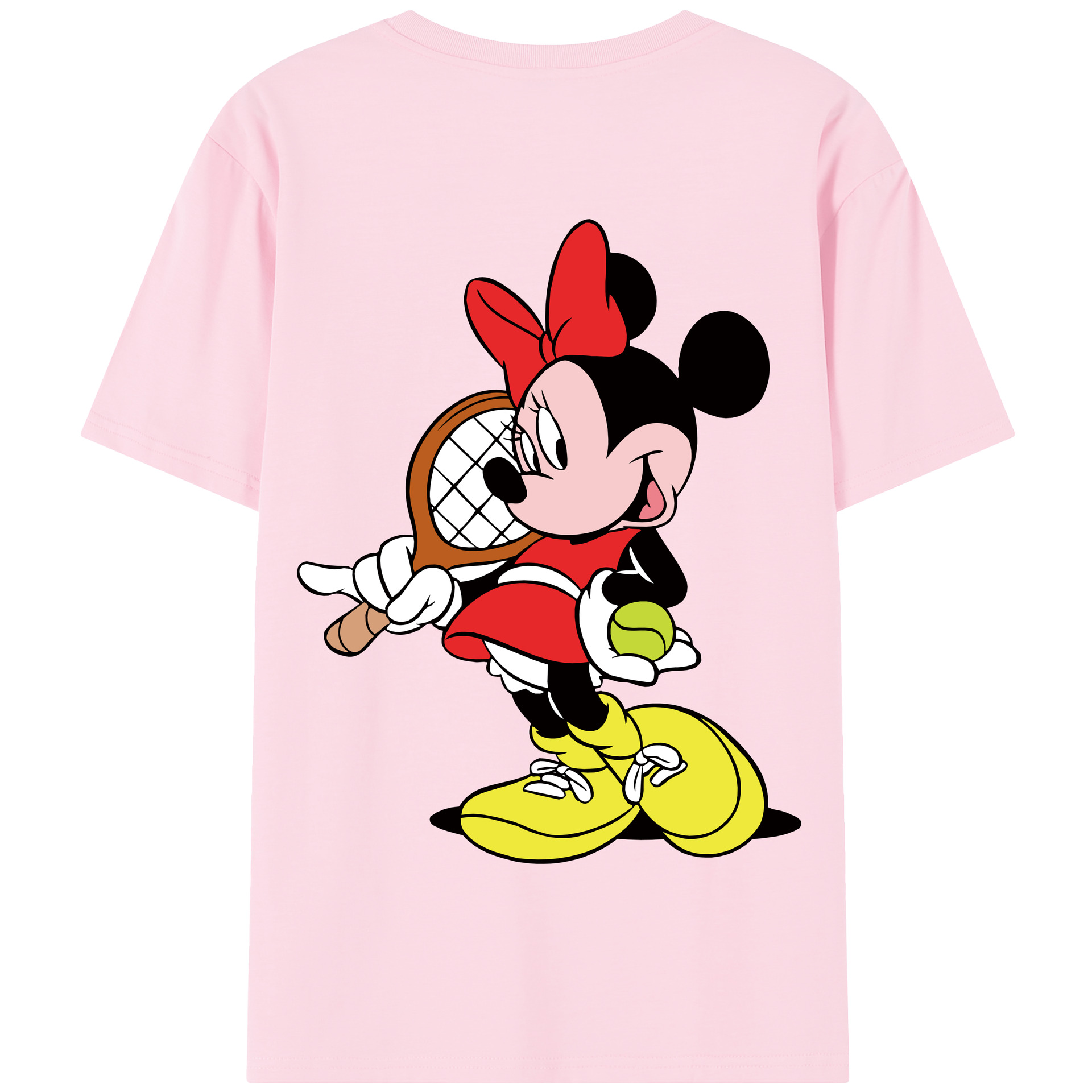 （画像用） ミッキーマウス Mickey Mouse 綿100％半袖Tシャツ（背面プリント）