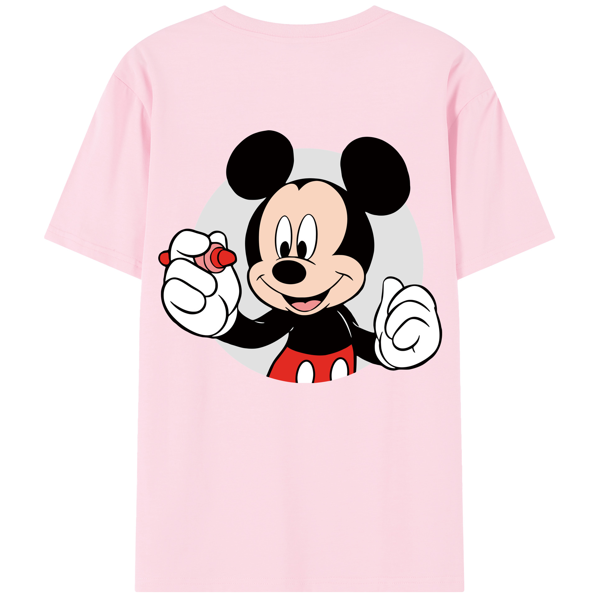 （画像用） ミッキーマウス Mickey Mouse 綿100％半袖Tシャツ（背面プリント）