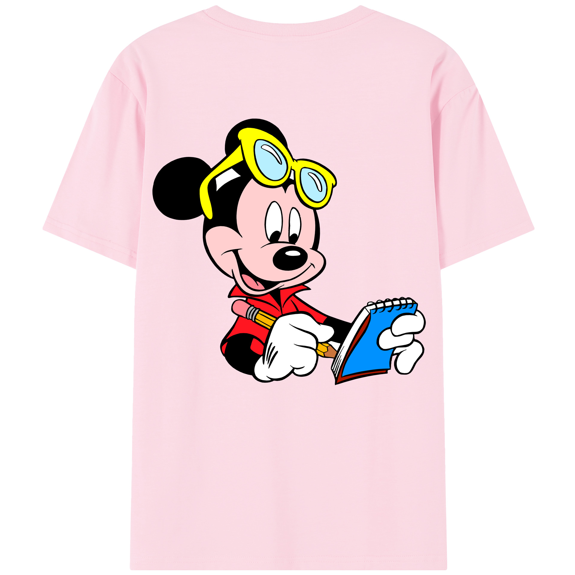 （画像用） ミッキーマウス Mickey Mouse 綿100％半袖Tシャツ（背面プリント）