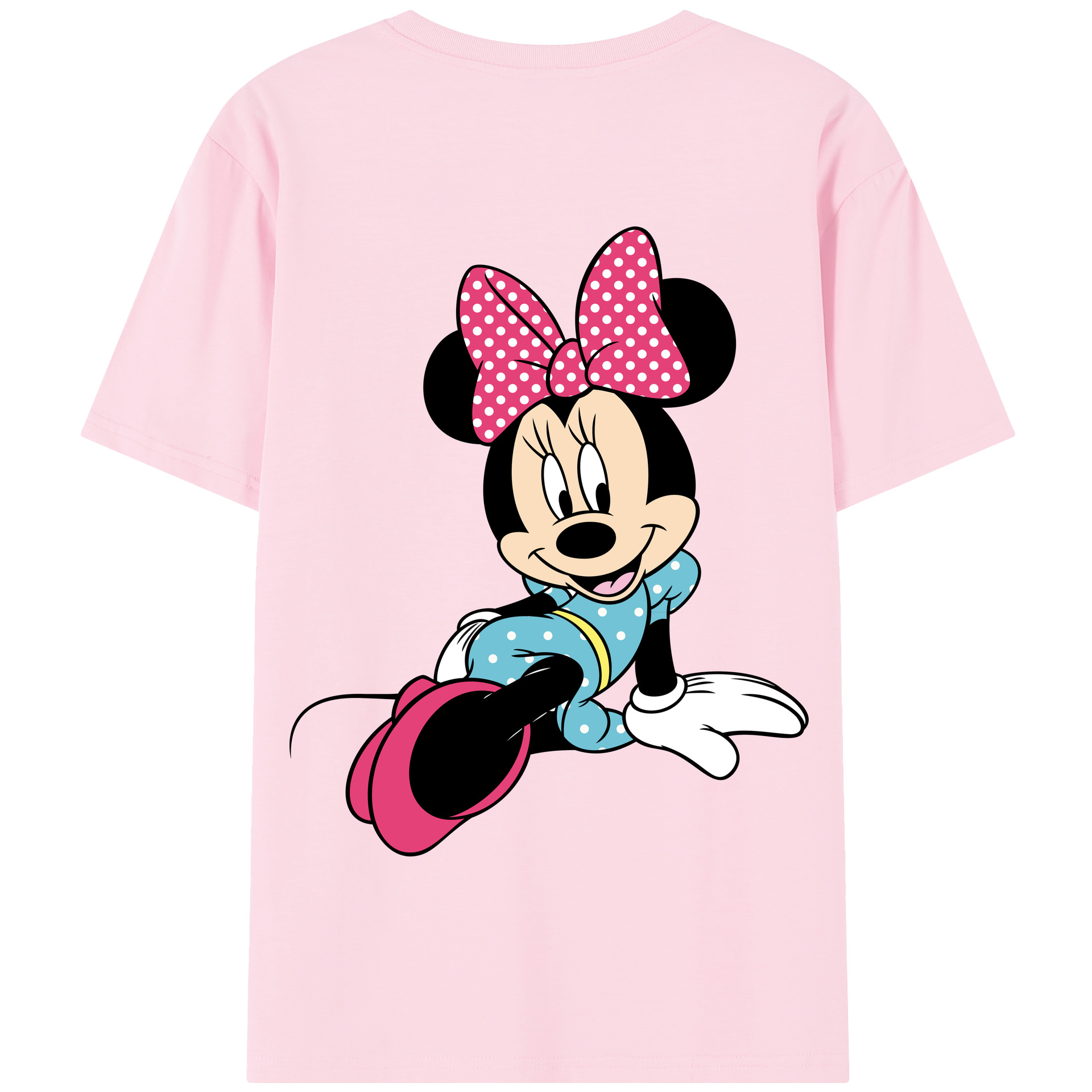 （画像用） ミッキーマウス Mickey Mouse 綿100％半袖Tシャツ（背面プリント）